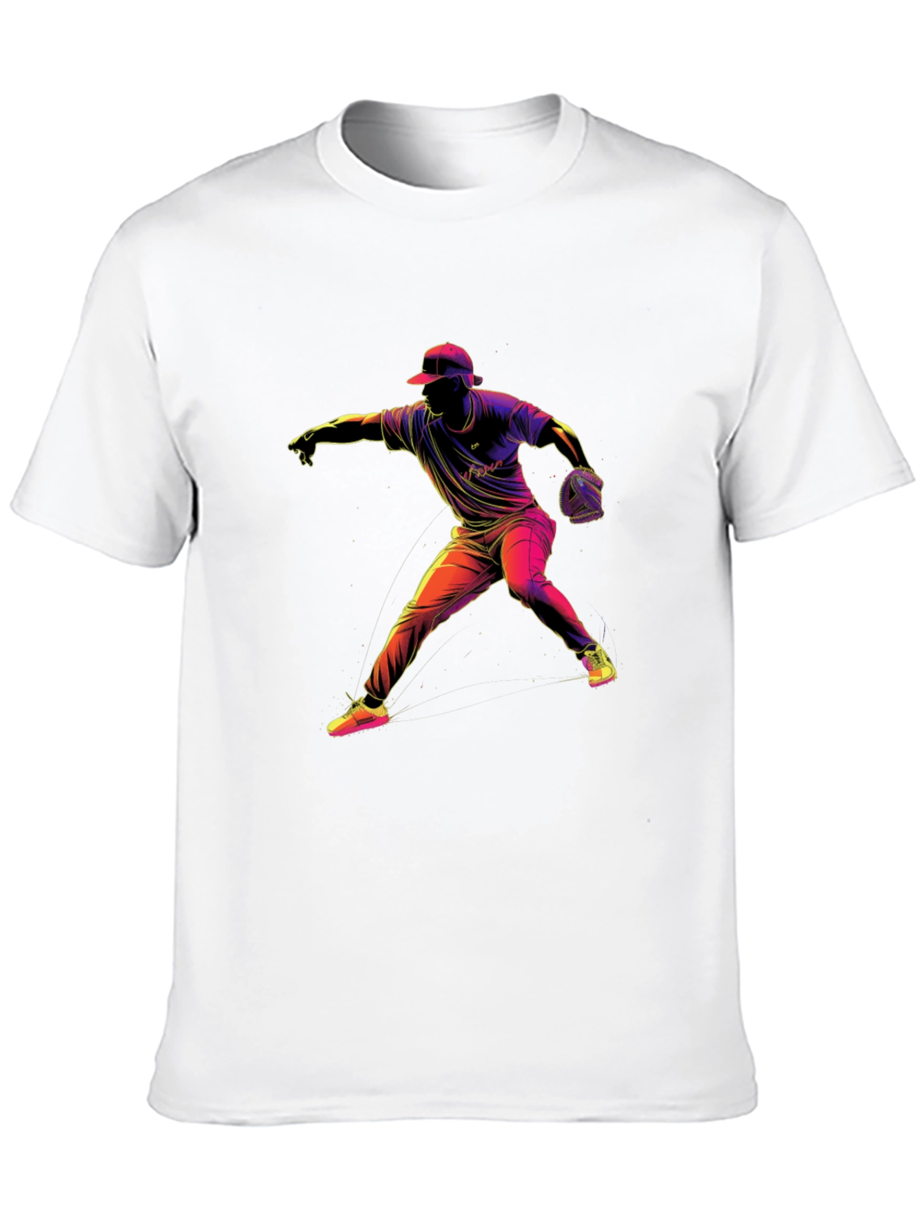Baseball Pitcher Graphic T-Shirt