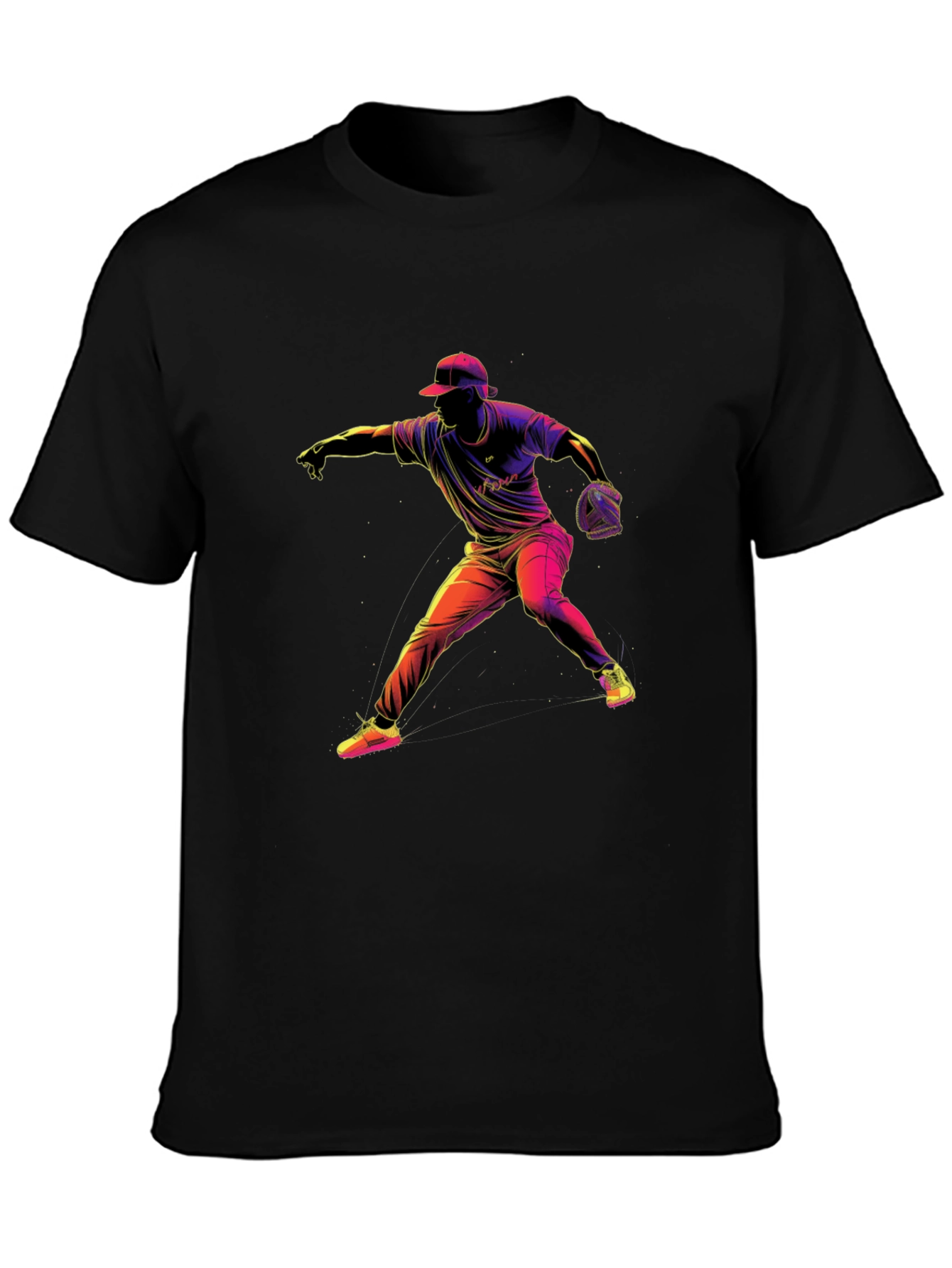 Baseball Pitcher Graphic T-Shirt