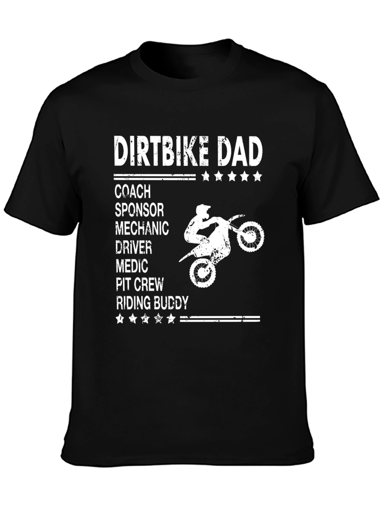 Dirtbike Dad T-Shirt - Coach Sponsor Mechanic