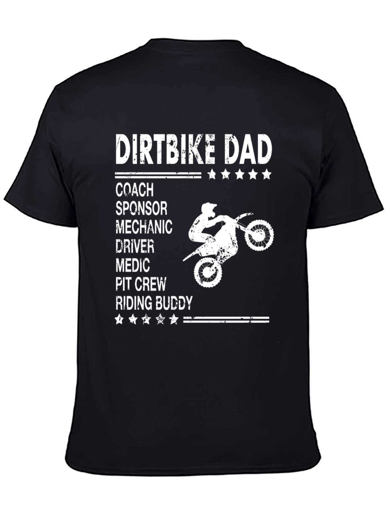 Dirtbike Dad T-Shirt - Coach Sponsor Mechanic