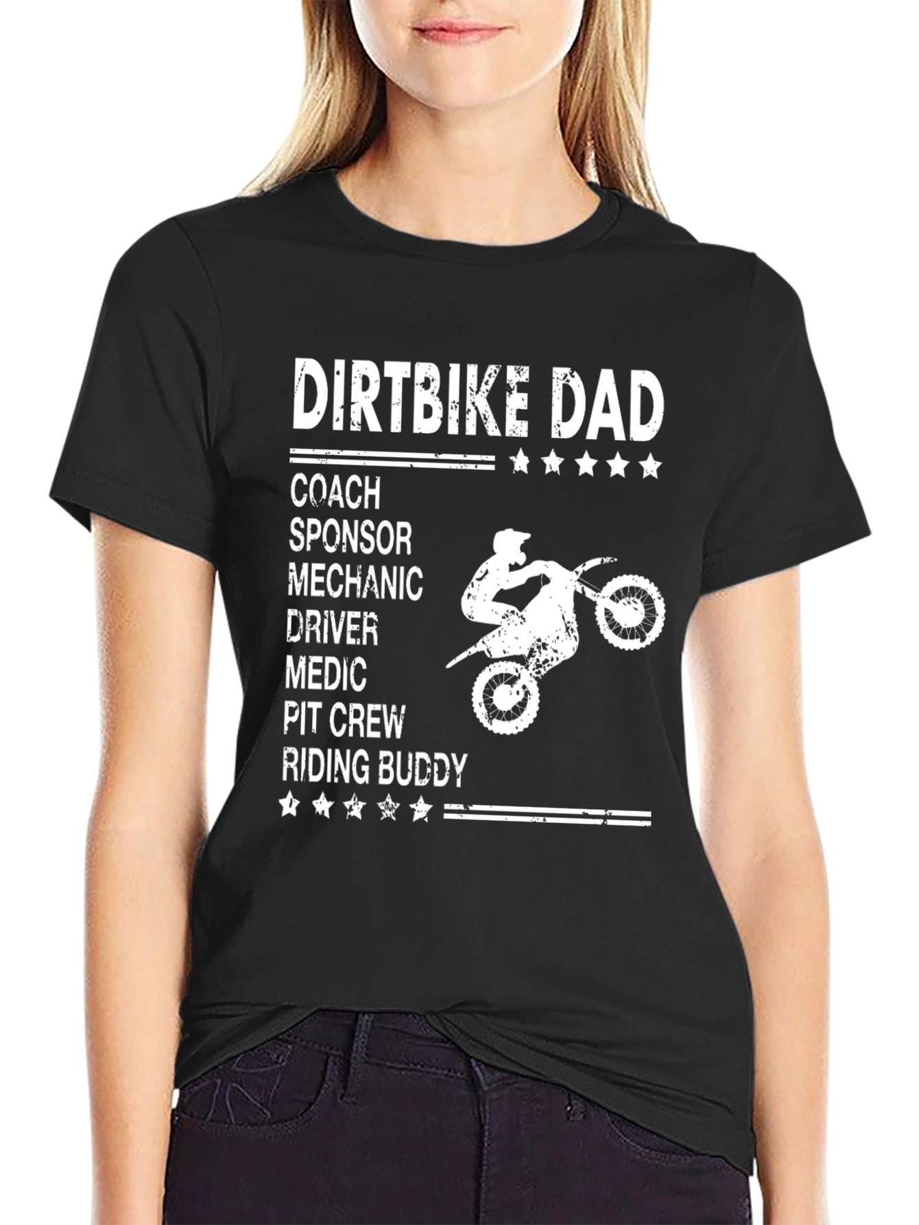 Dirtbike Dad T-Shirt - Coach Sponsor Mechanic