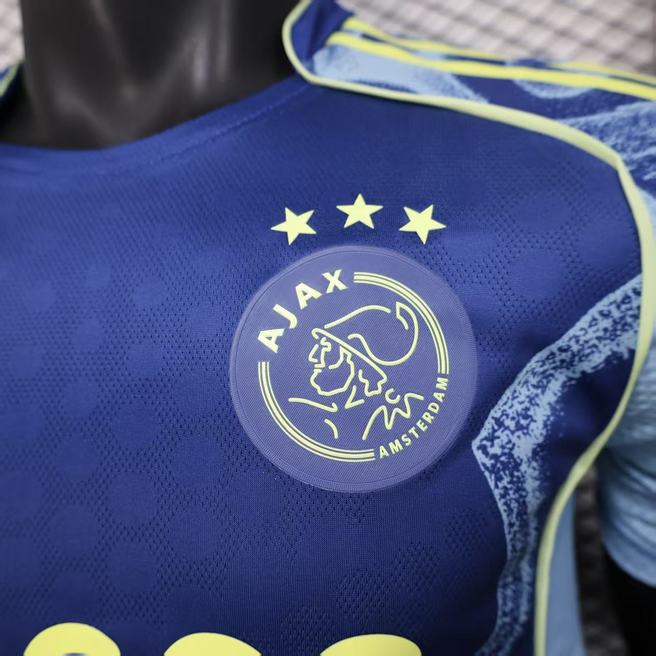 2025-26 Ajax Away Blue Player Version Jersey - Men's