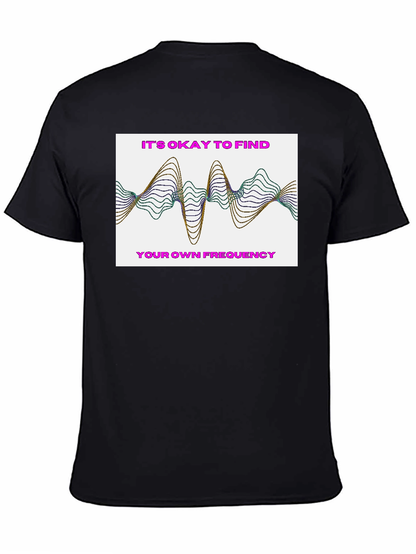Find Your Frequency Graphic Tee - Stylish Black T-Shirt