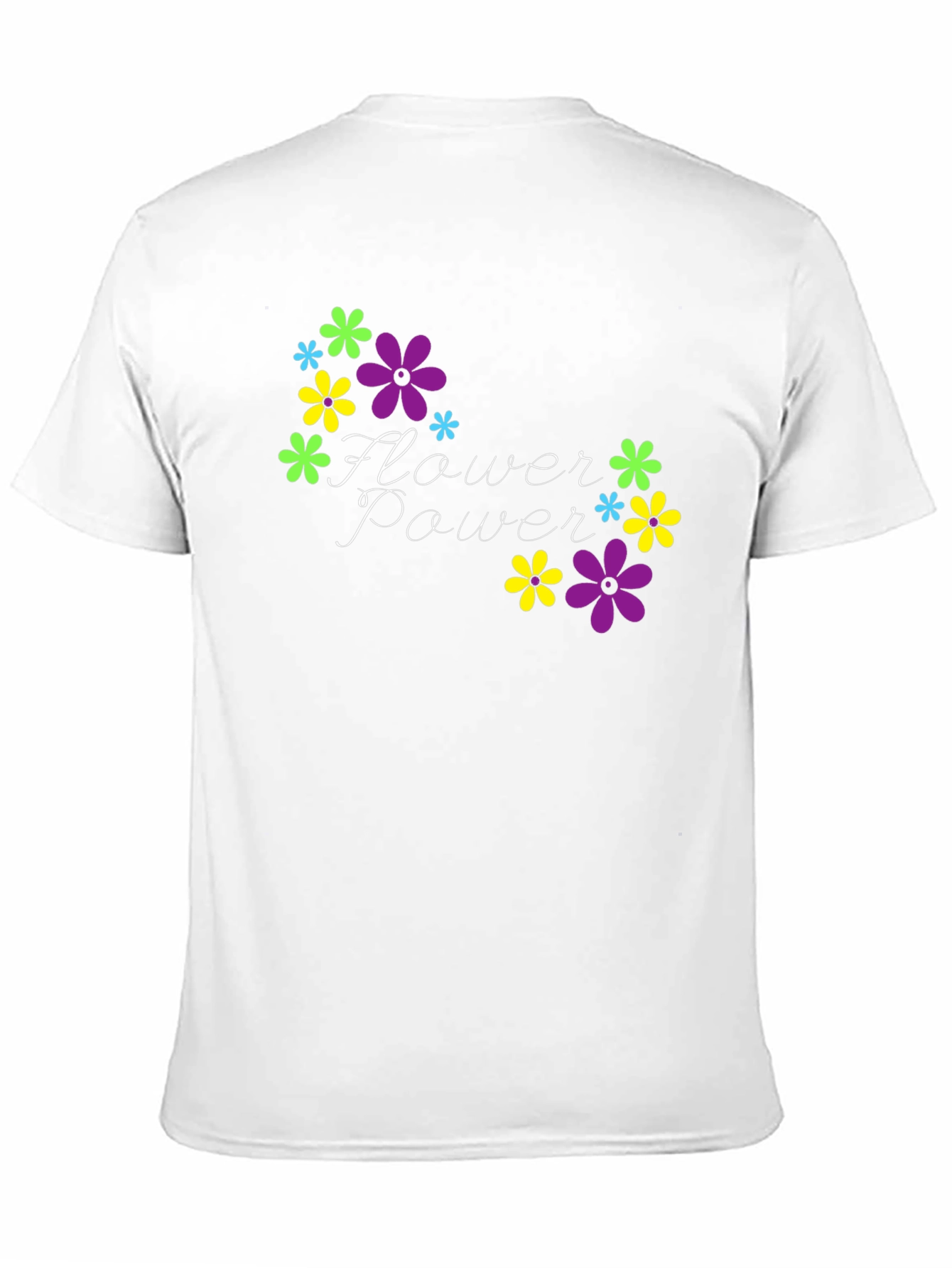 Flower Power Black T-Shirt