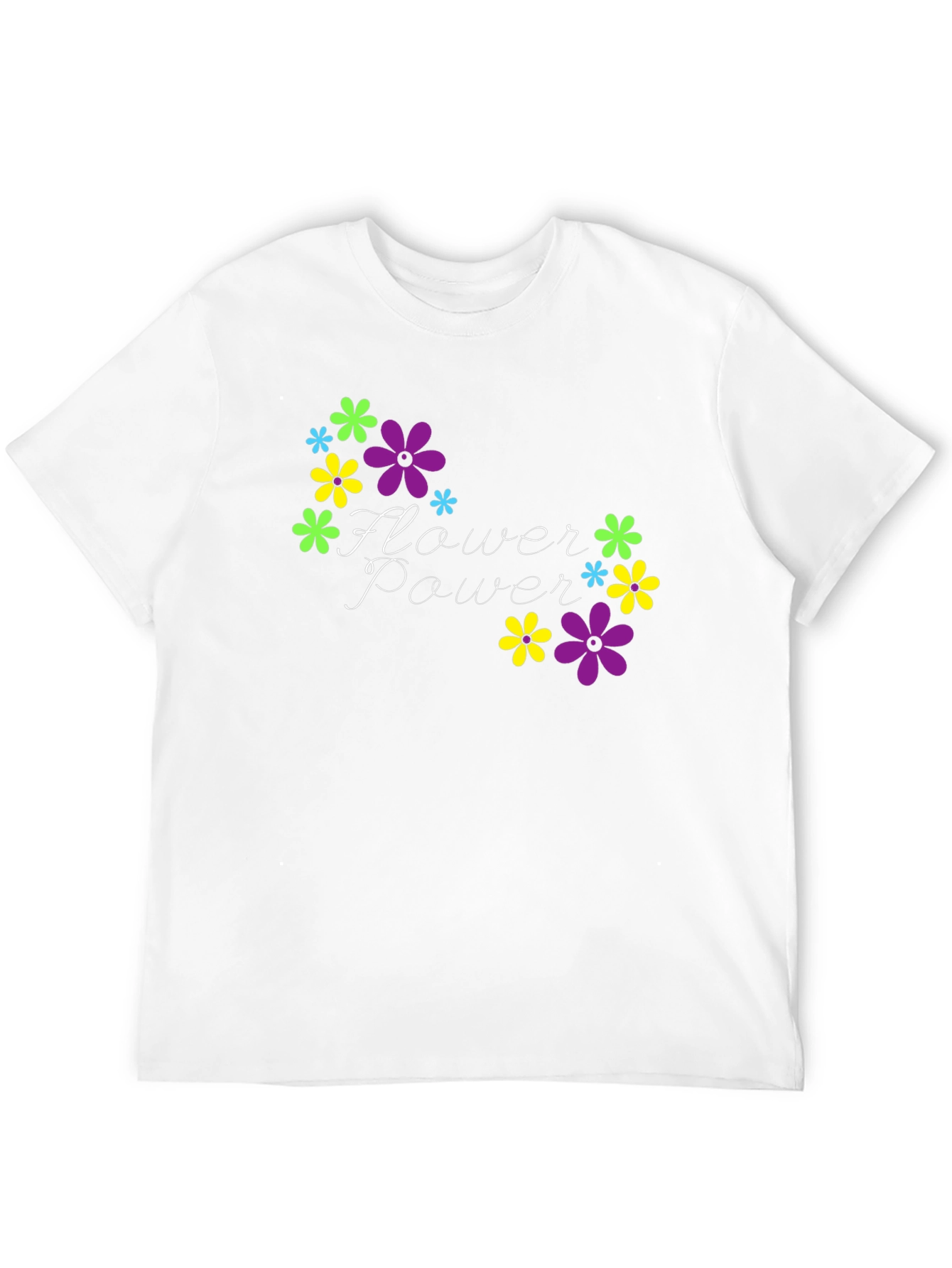 Flower Power Black T-Shirt