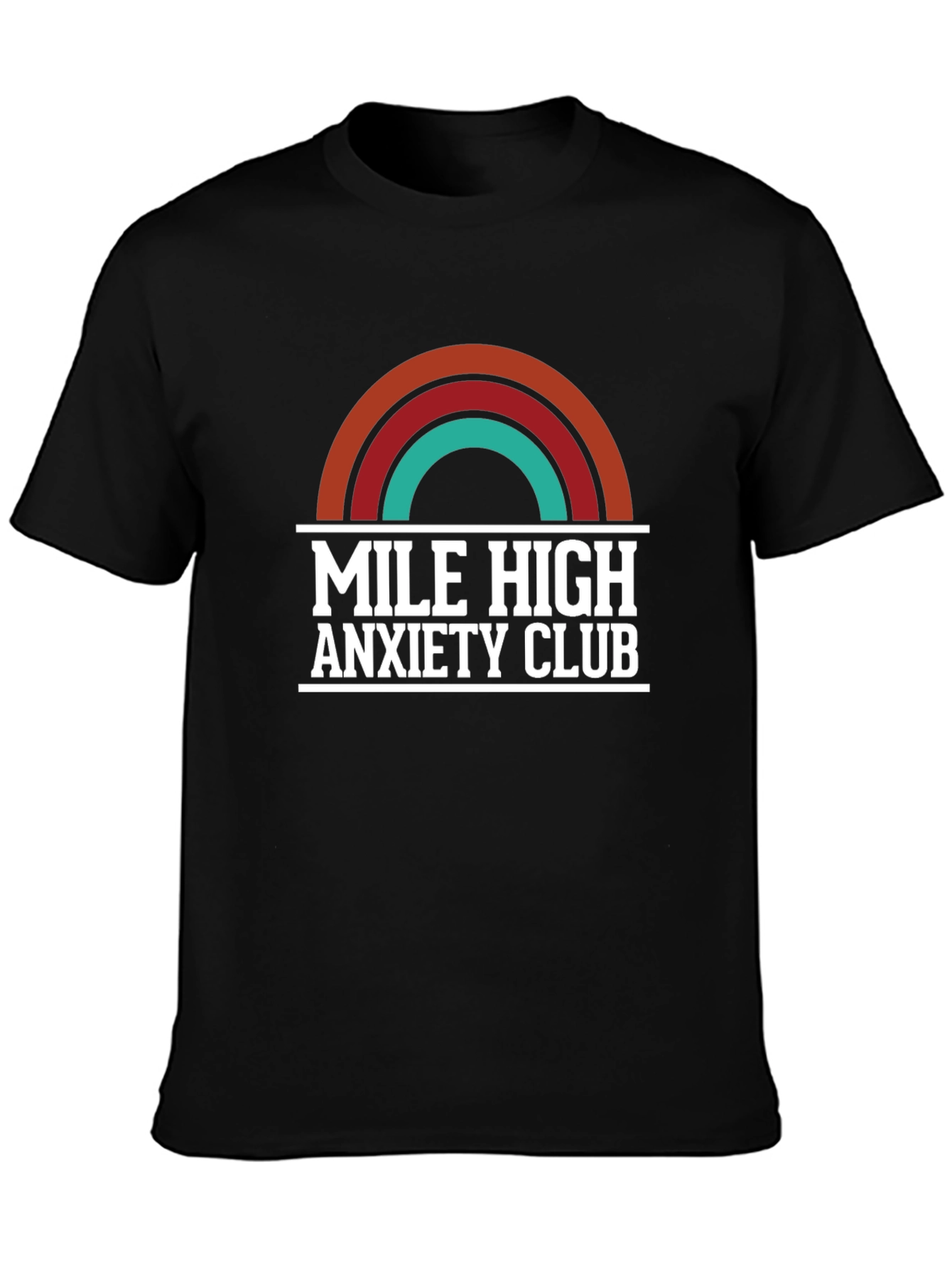 Mile High Anxiety Club T-Shirt Retro Design