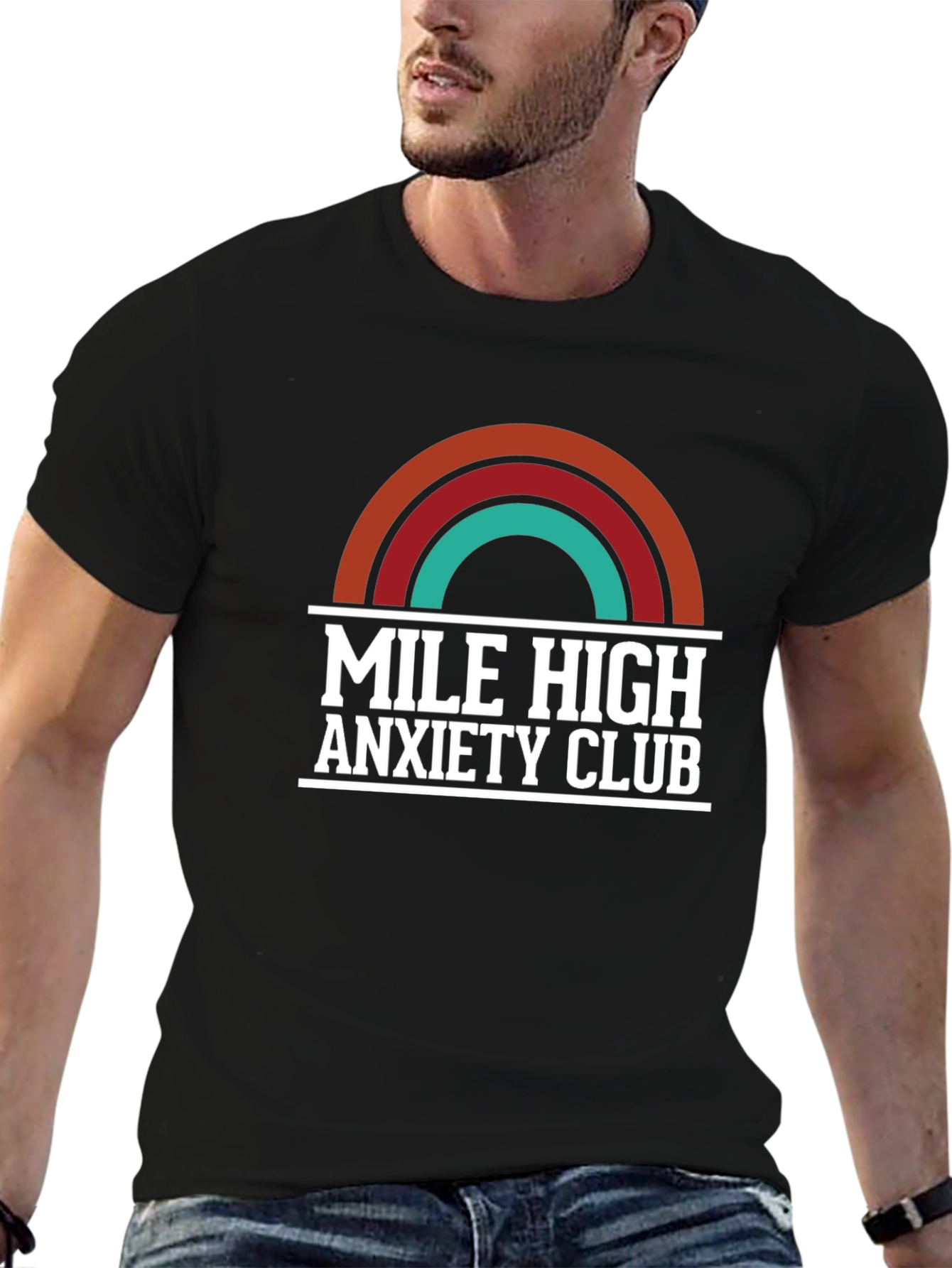 Mile High Anxiety Club T-Shirt Retro Design