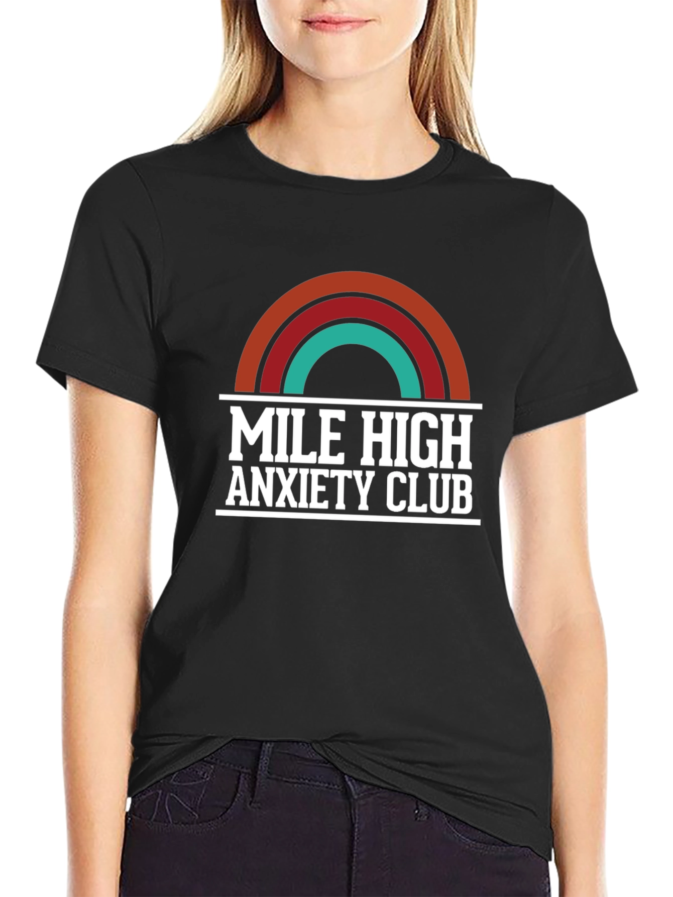 Mile High Anxiety Club T-Shirt Retro Design