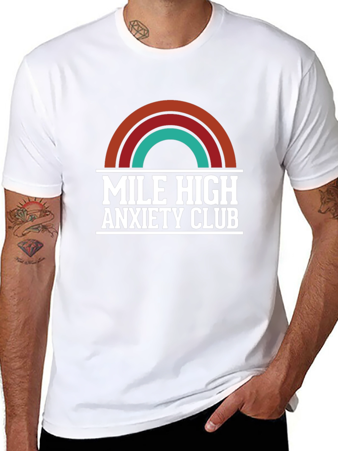 Mile High Anxiety Club T-Shirt Retro Design