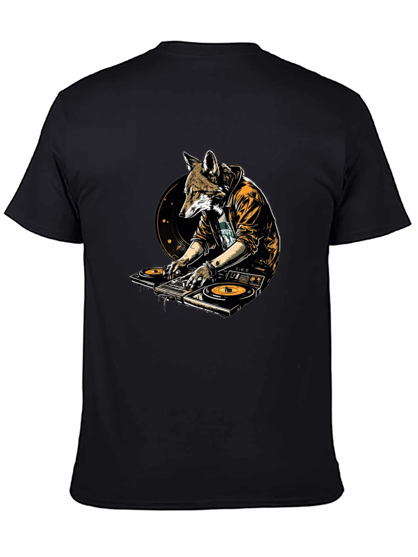 DJ Fox Graphic T-Shirt - Unique Animal Design