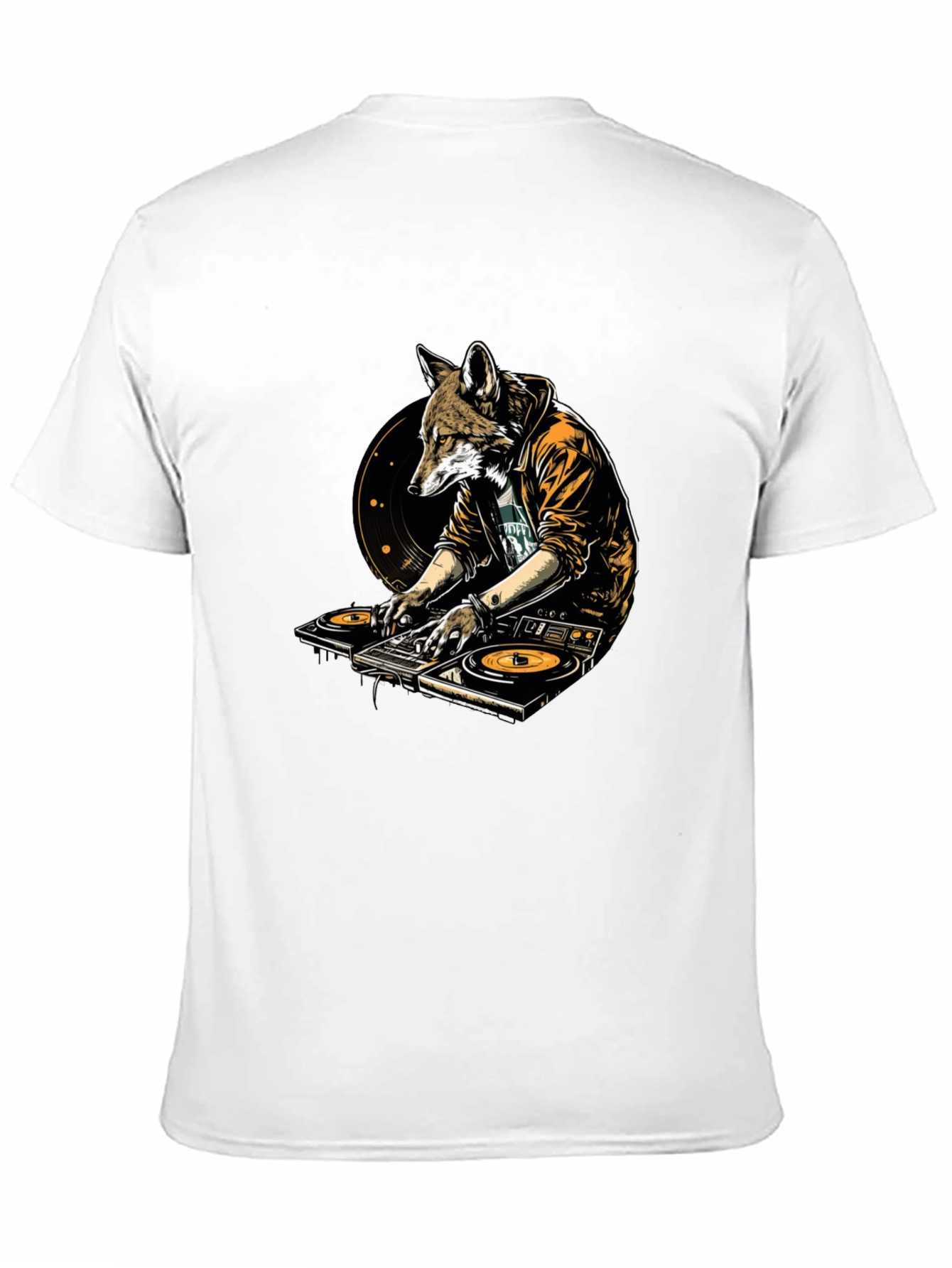 DJ Fox Graphic T-Shirt - Unique Animal Design