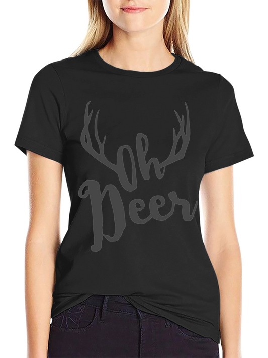 Oh Deer Graphic Print Mens T-Shirt