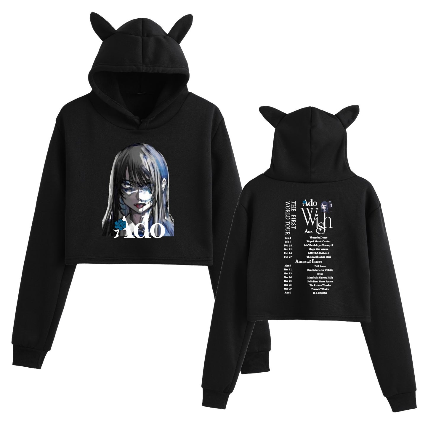 Ado Wish Tour T-shirt Japan Singer Print T-shirt