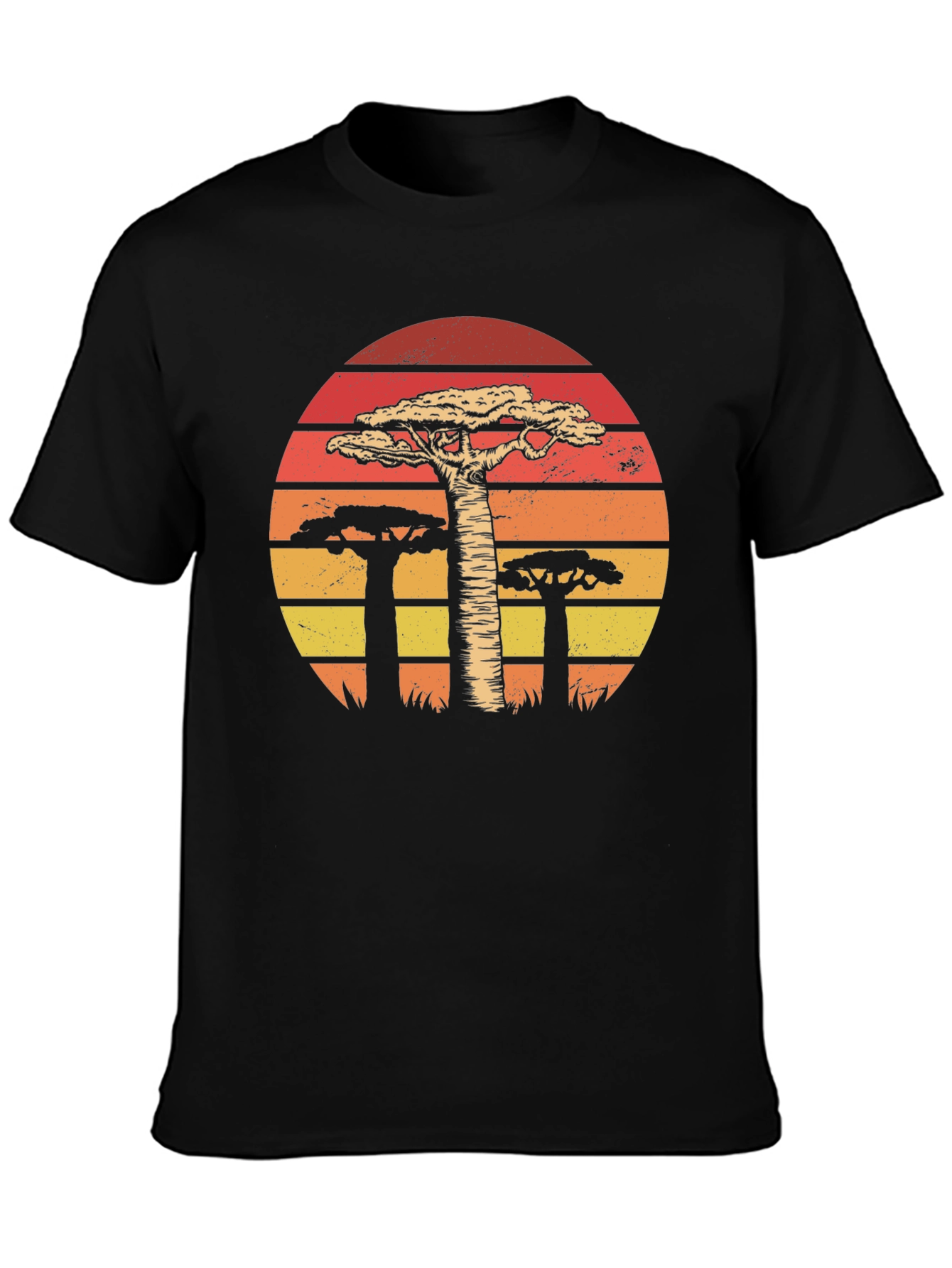 Baobab Sunset Graphic Tee - Stylish Nature Shirt