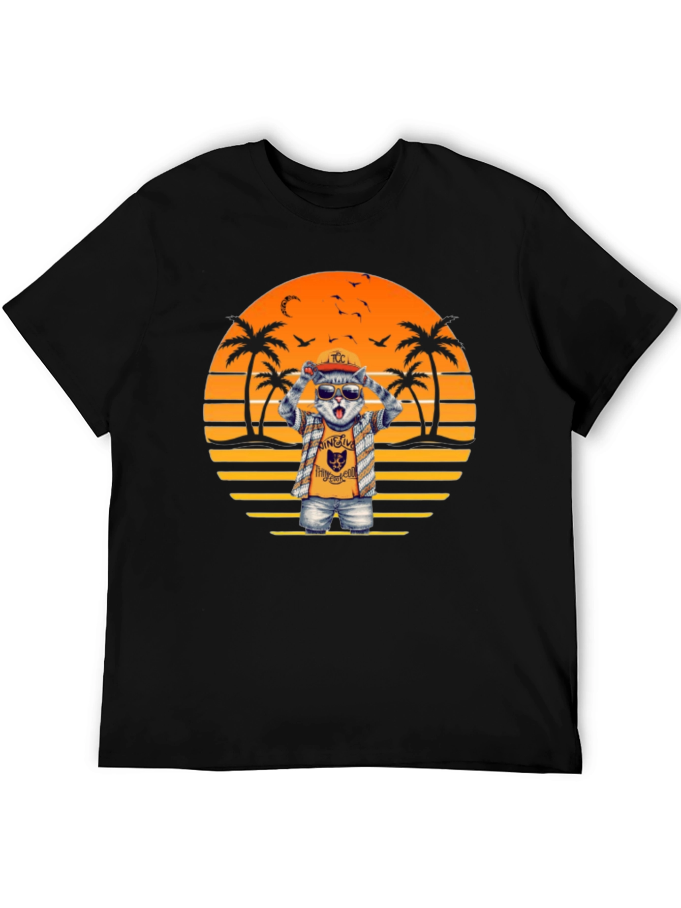 Cool Cat Sunset T-Shirt