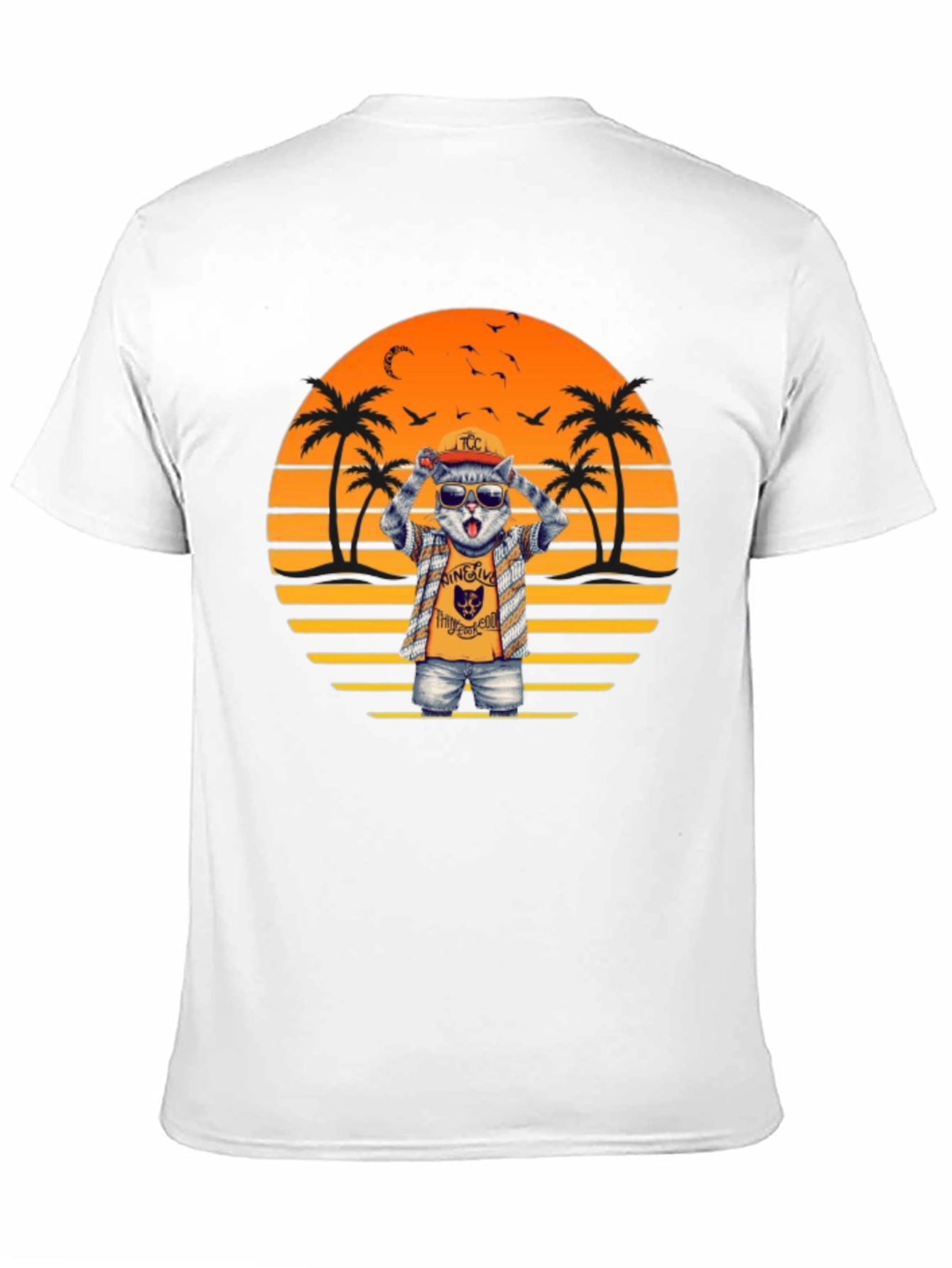 Cool Cat Sunset T-Shirt
