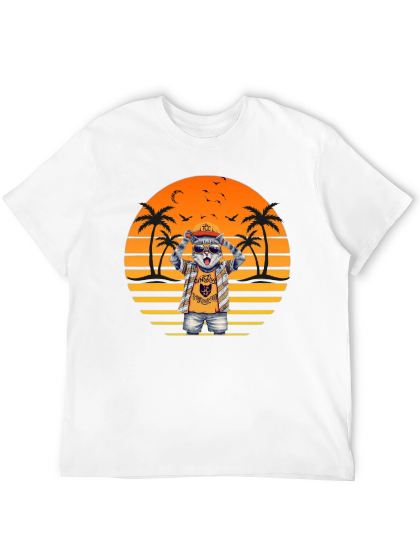 Cool Cat Sunset T-Shirt
