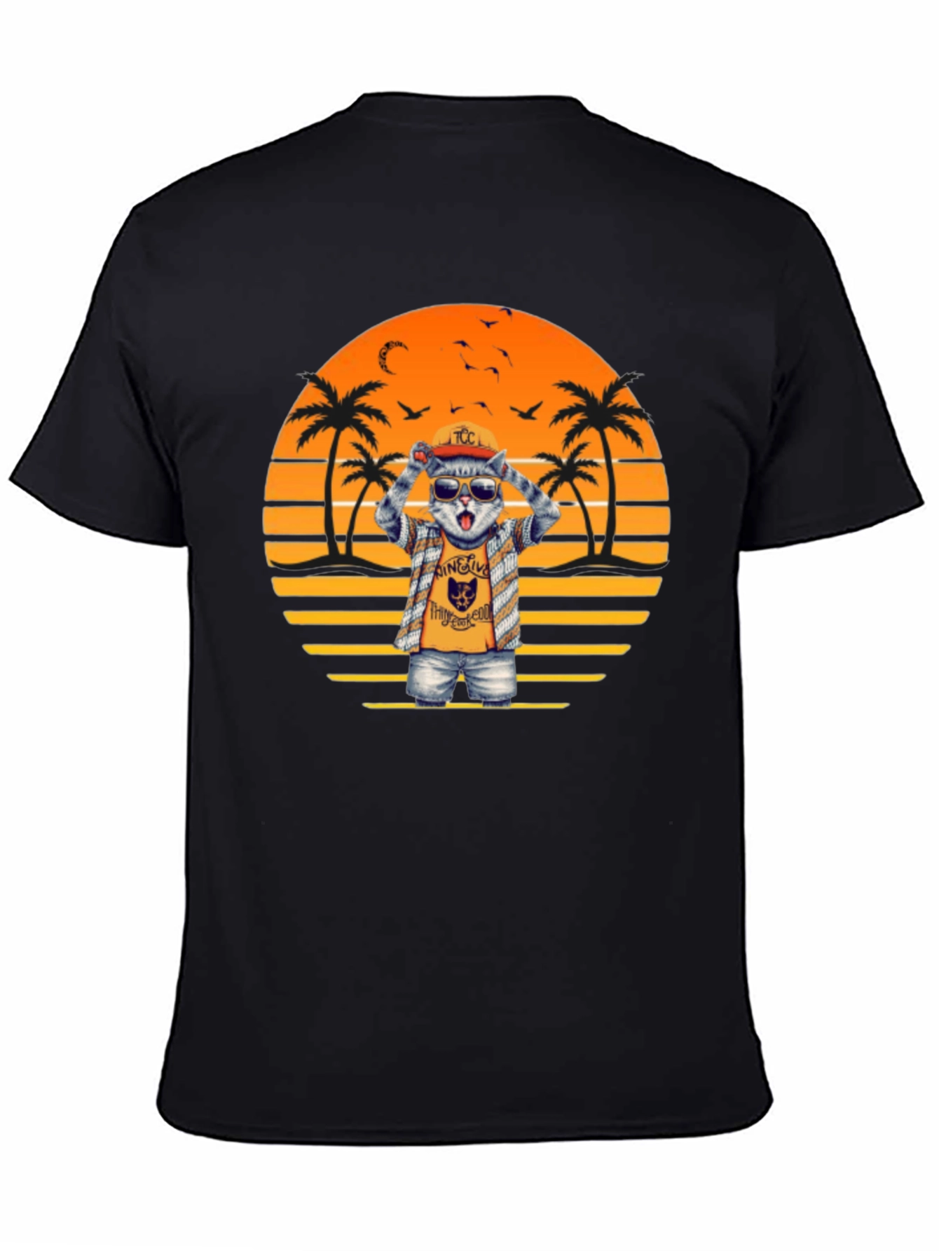 Cool Cat Sunset T-Shirt