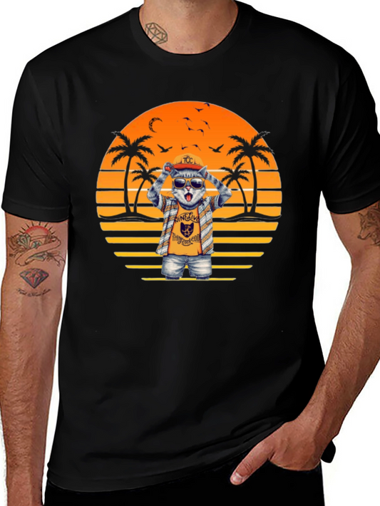 Cool Cat Sunset T-Shirt