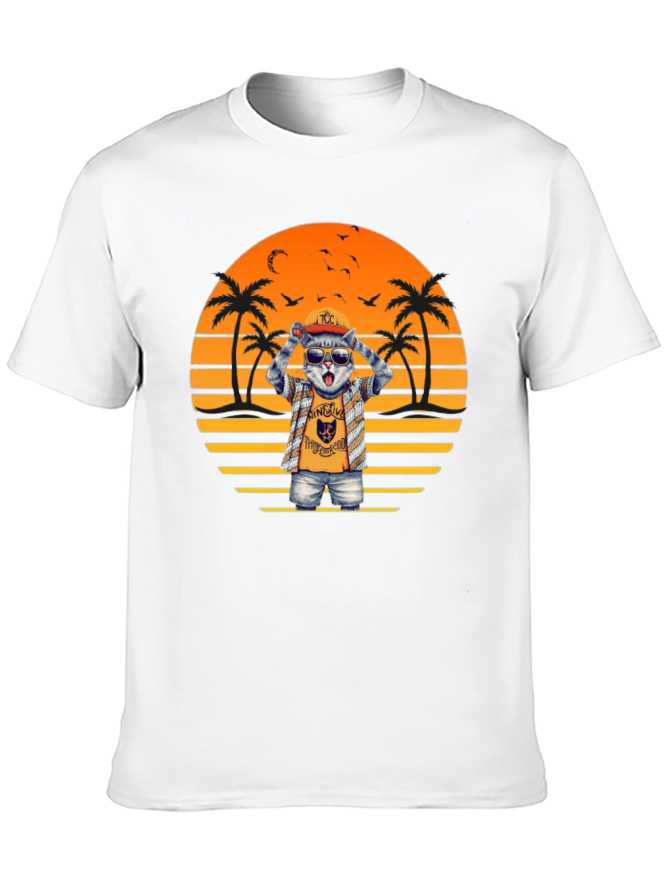 Cool Cat Sunset T-Shirt