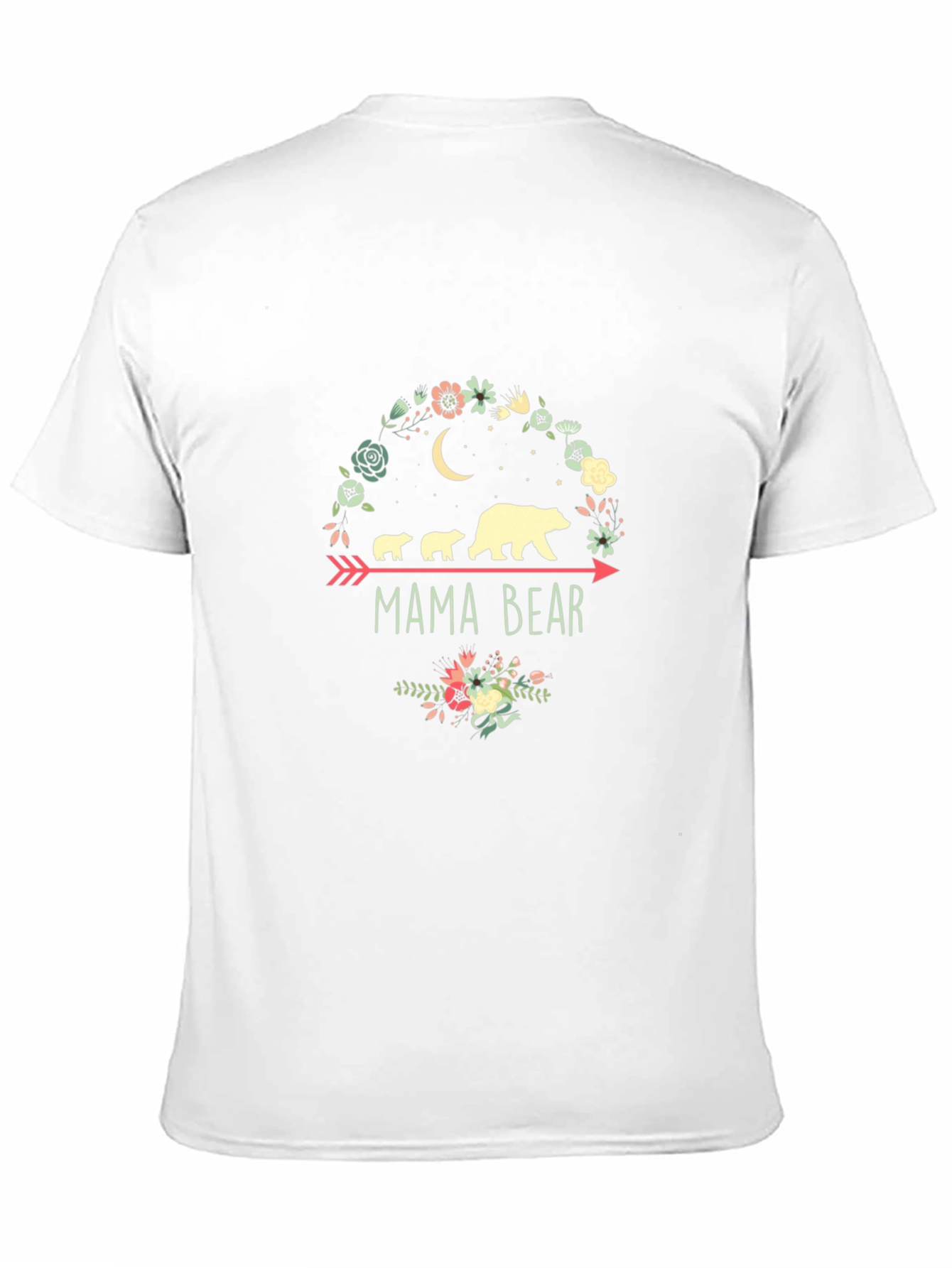 Mama Bear Graphic Tee - Cute Family Bear Shirt