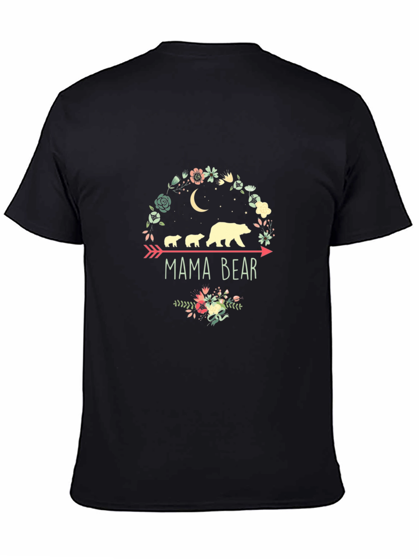 Mama Bear Graphic Tee - Cute Family Bear Shirt
