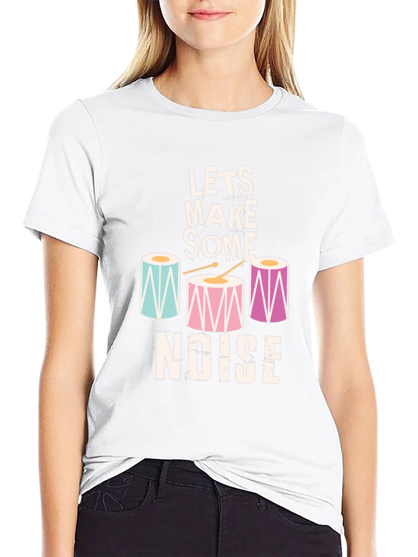 Lets Make Some Noise Drum T-Shirt