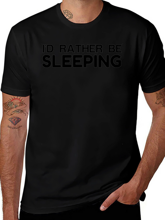 Id Rather Be Sleeping T-Shirt - Black