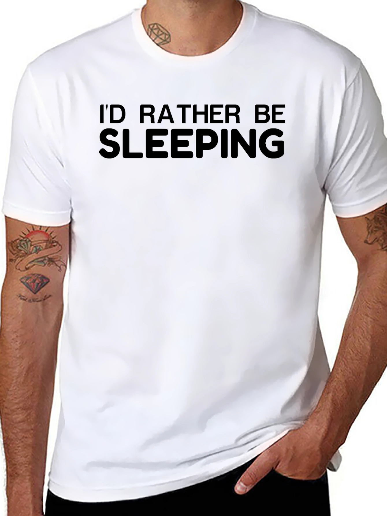 Id Rather Be Sleeping T-Shirt - Black