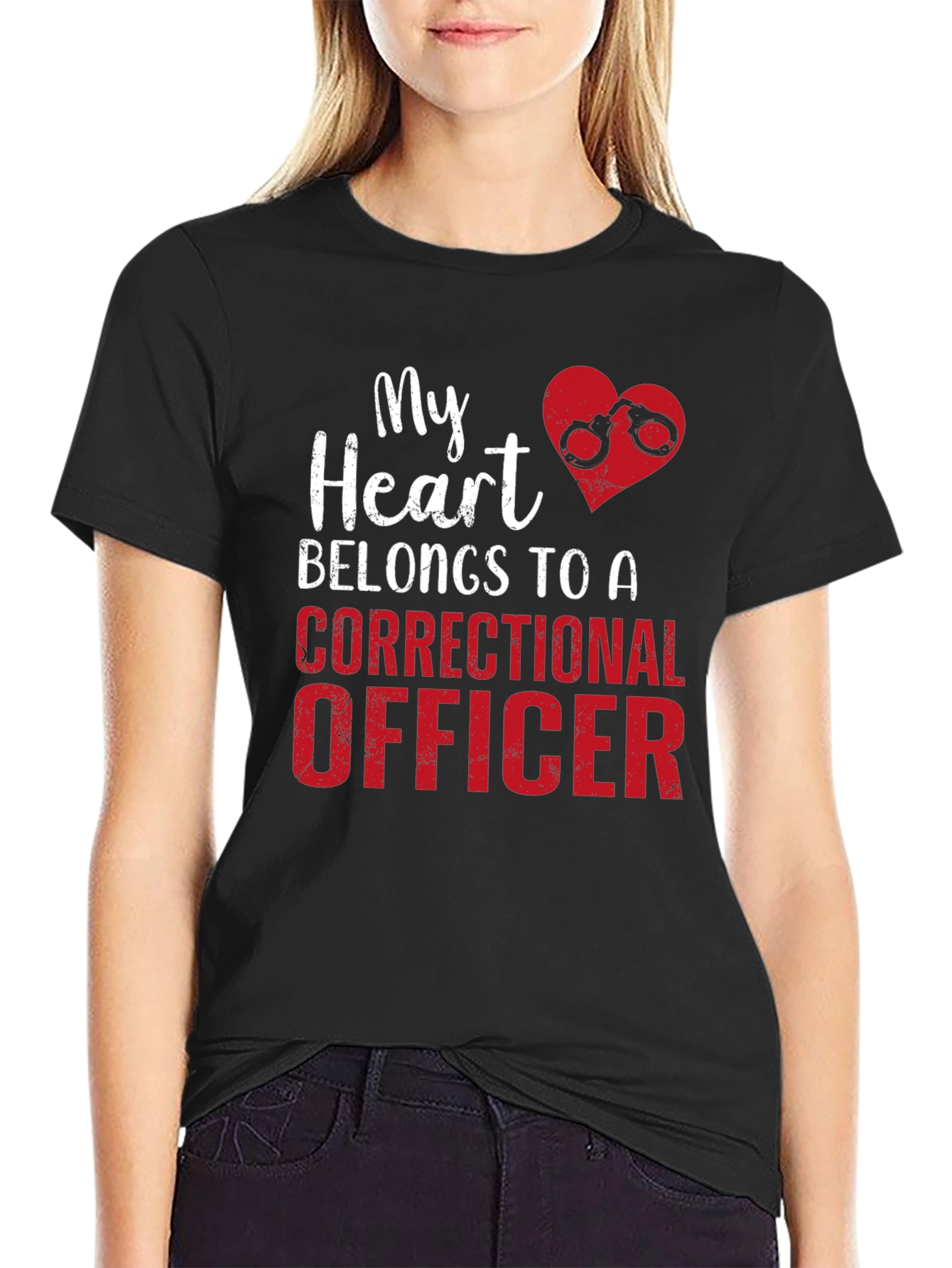 Correctional Officer Heart T-Shirt