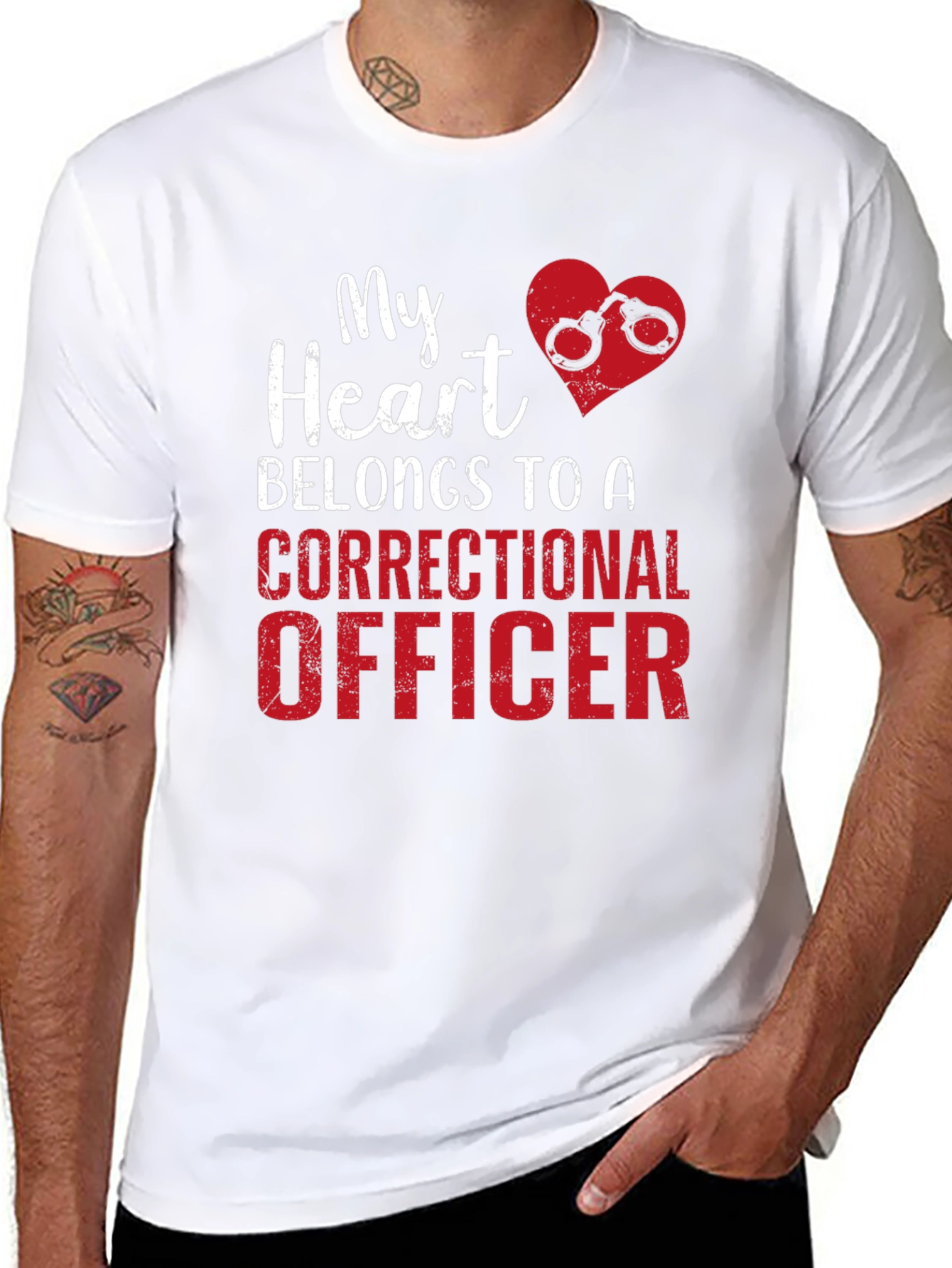 Correctional Officer Heart T-Shirt