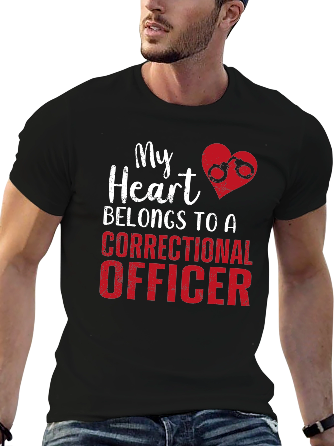 Correctional Officer Heart T-Shirt