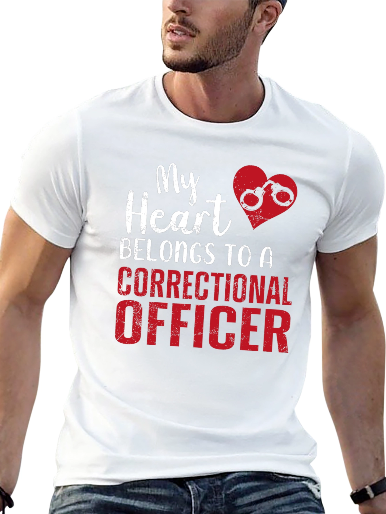 Correctional Officer Heart T-Shirt
