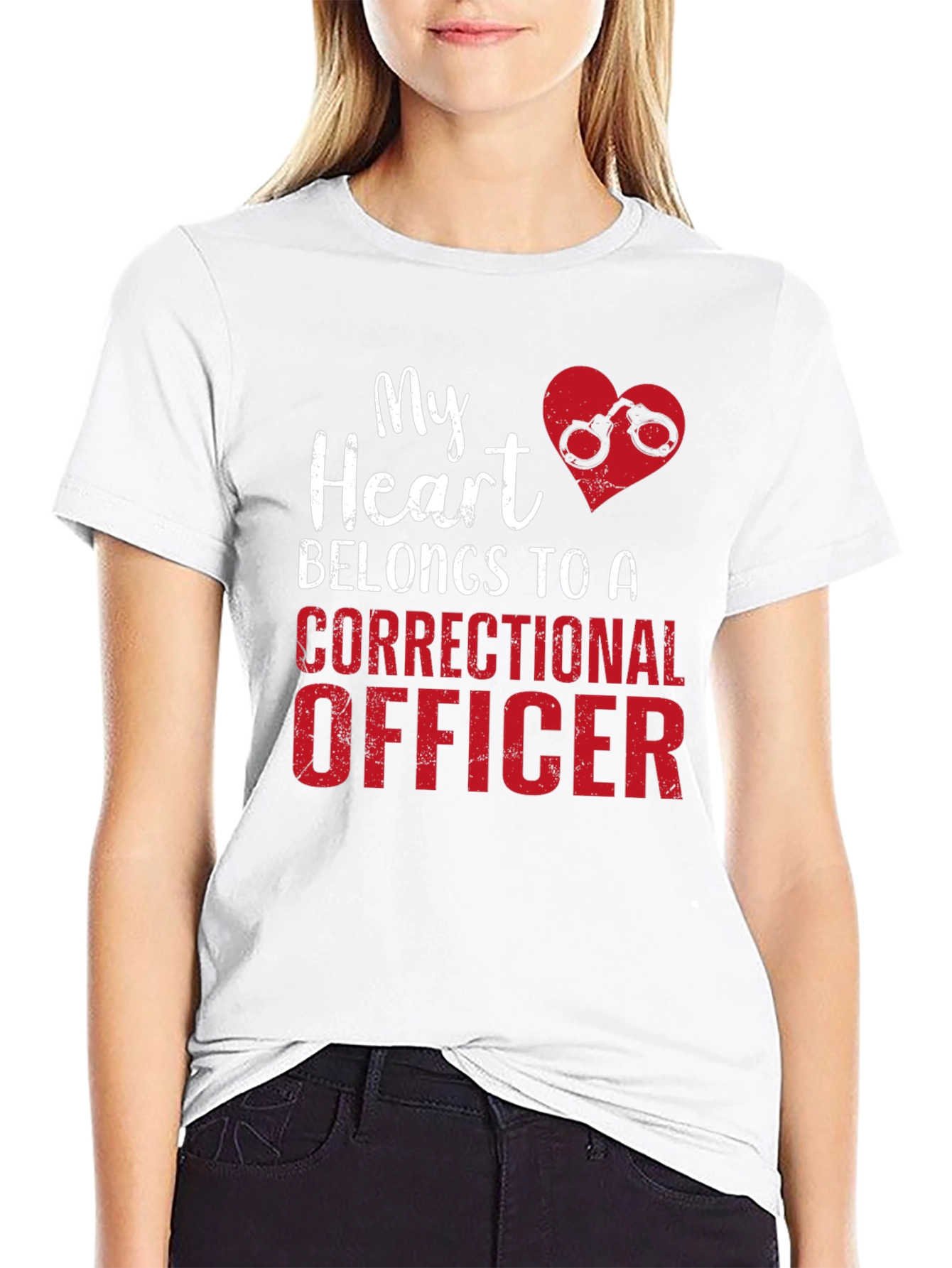 Correctional Officer Heart T-Shirt