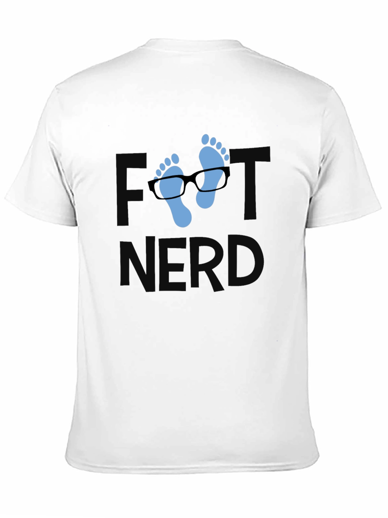 Foot Nerd Graphic Tee - Black Cotton T-Shirt