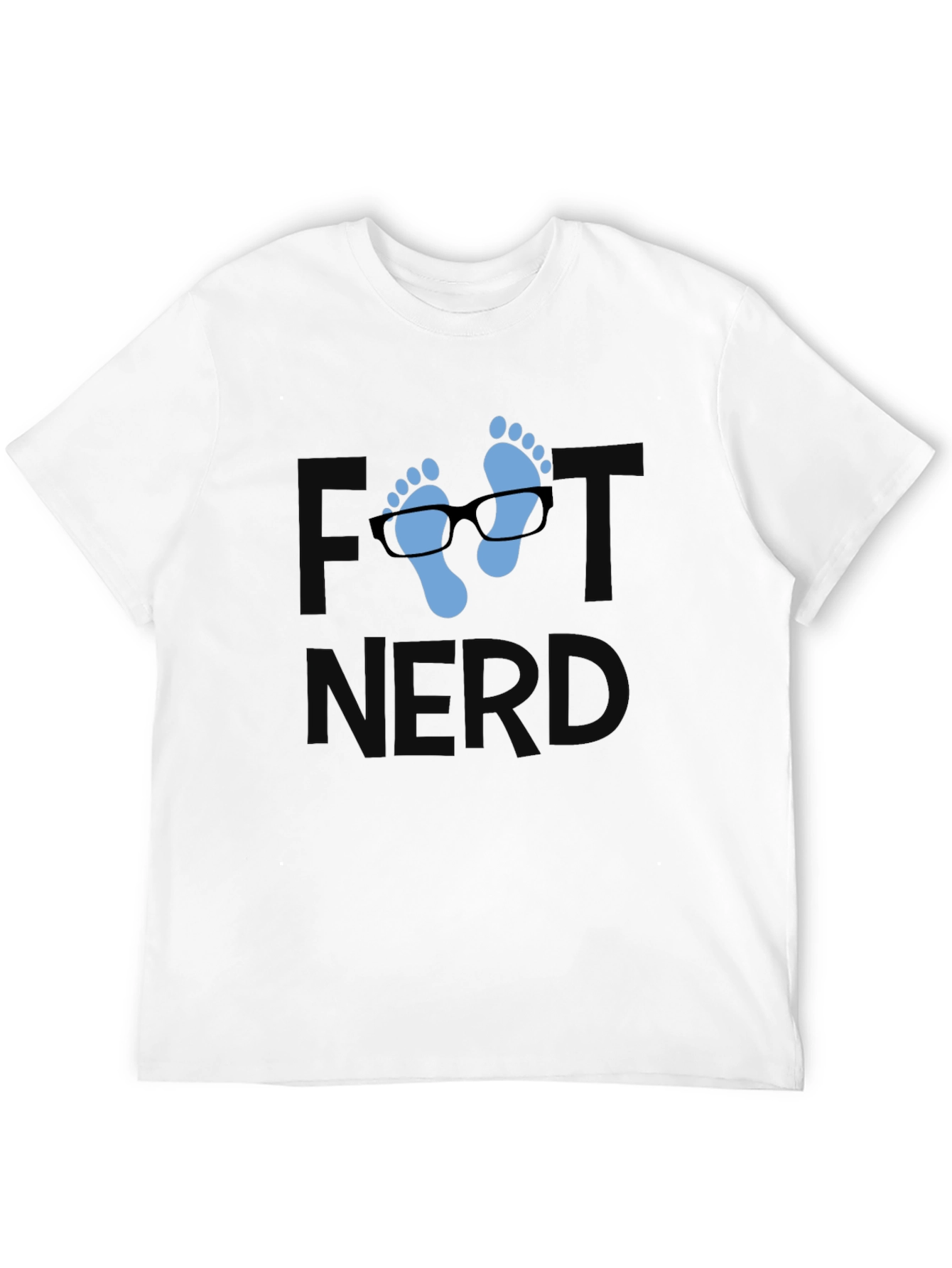 Foot Nerd Graphic Tee - Black Cotton T-Shirt