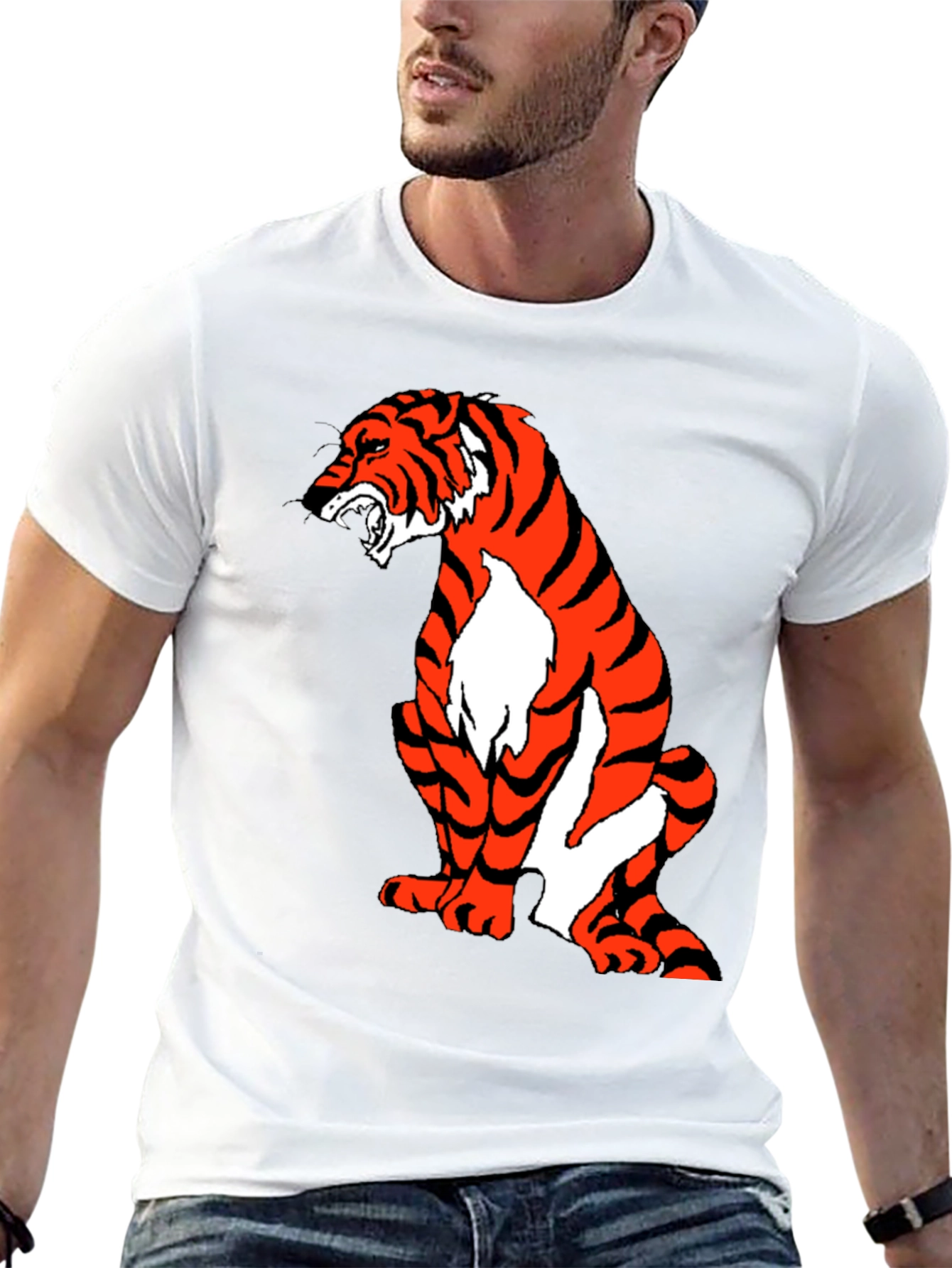 Tiger Graphic Black T-Shirt