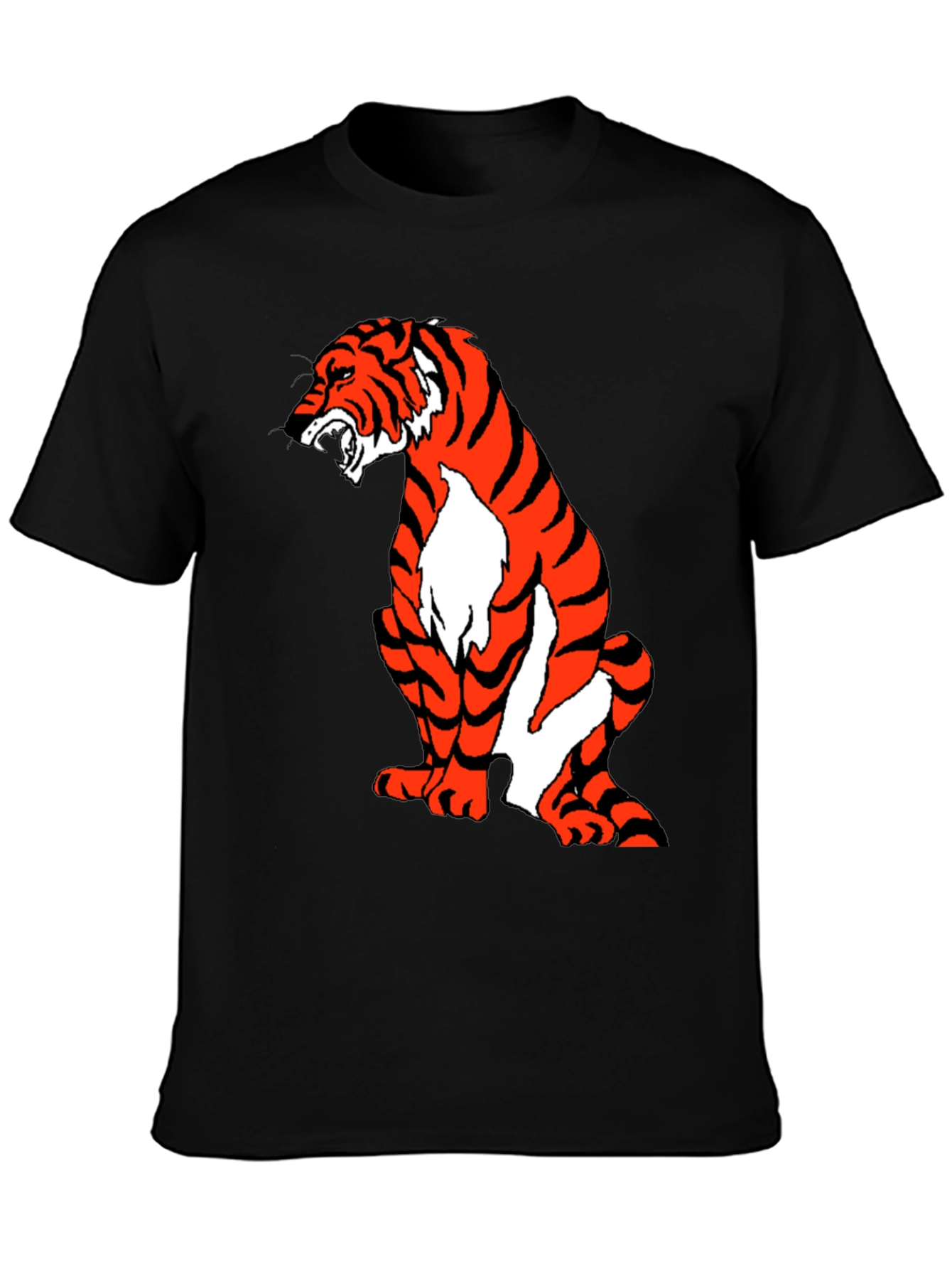Tiger Graphic Black T-Shirt