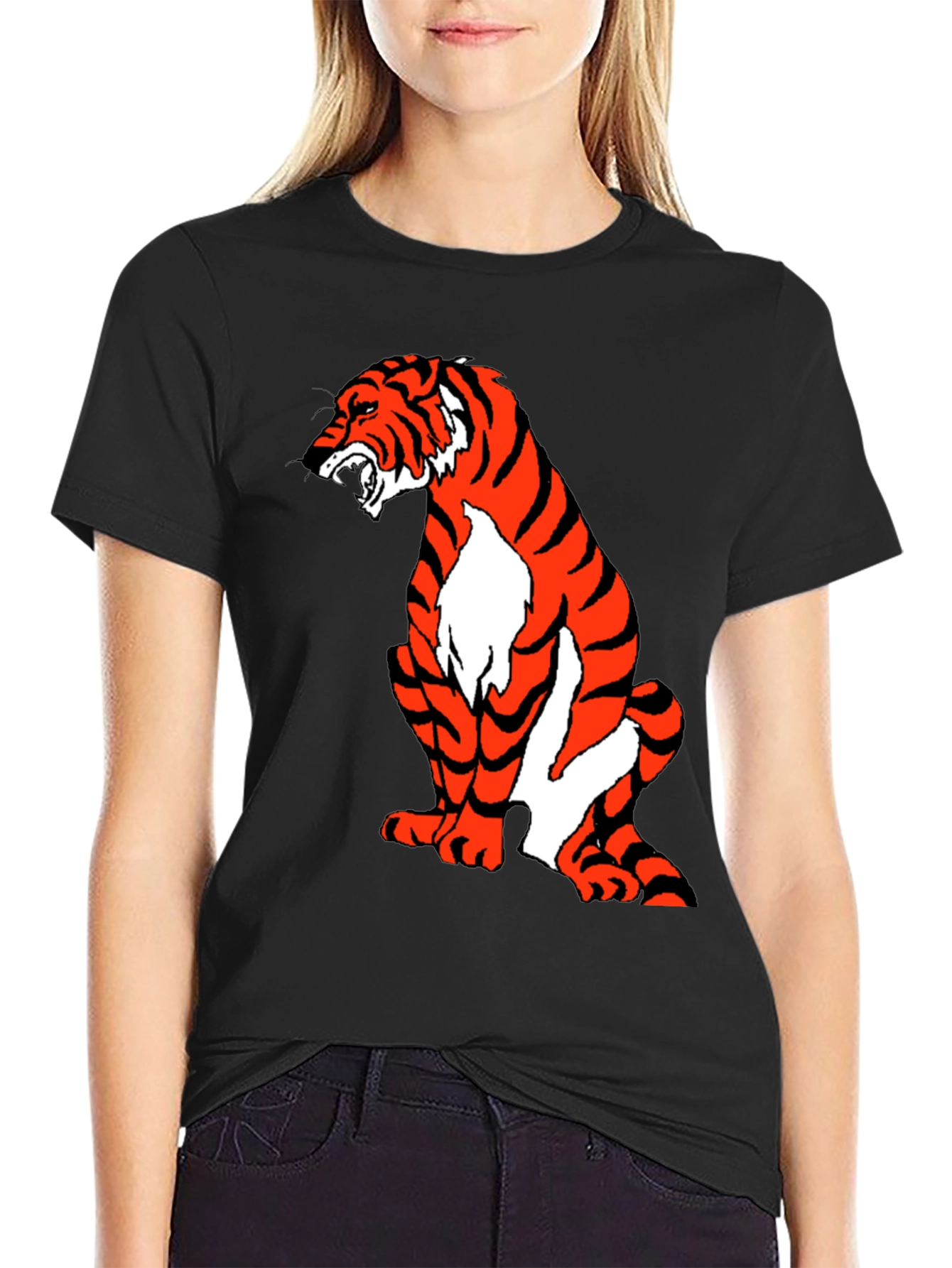 Tiger Graphic Black T-Shirt