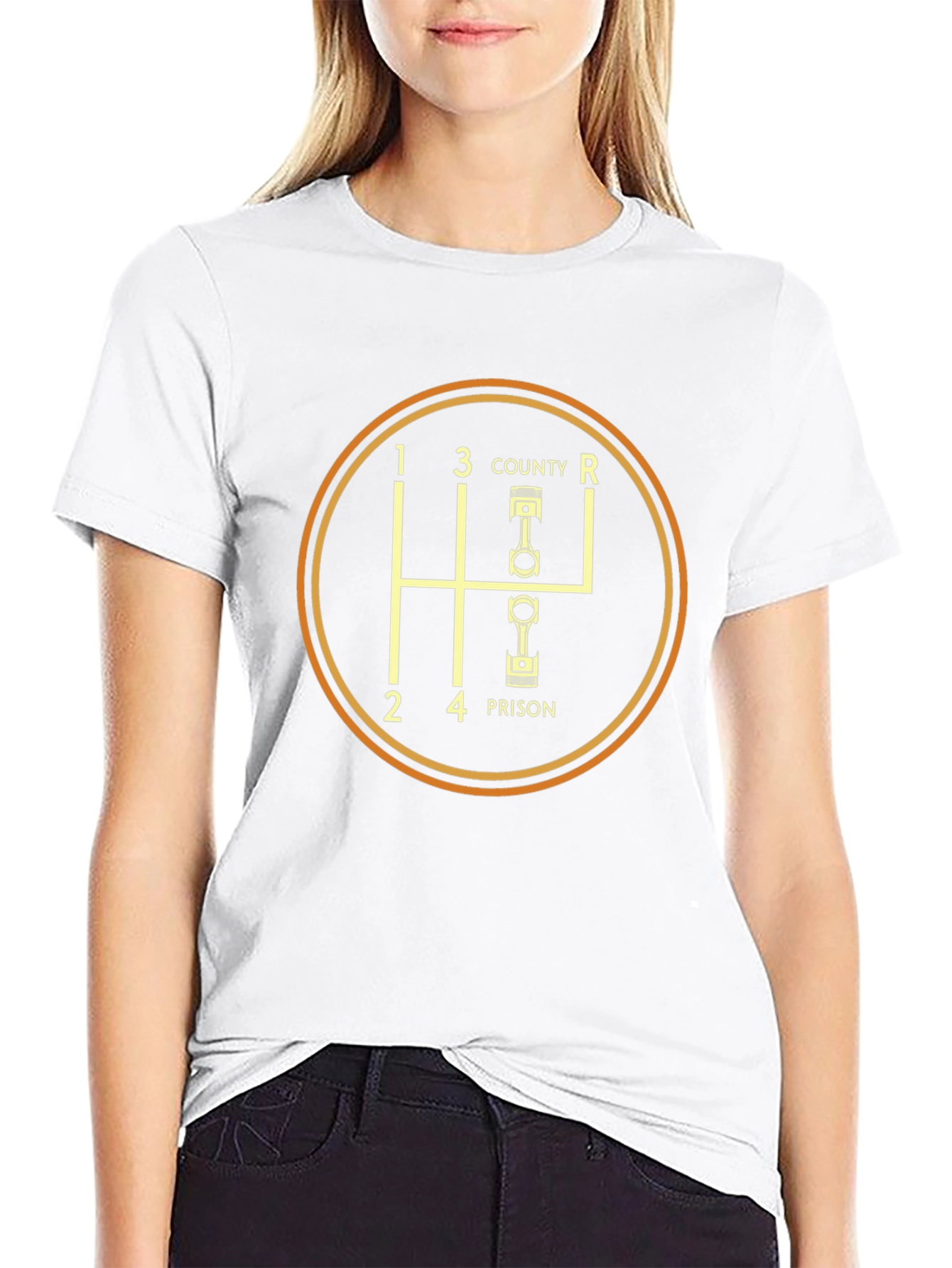 Gear Shift T-Shirt - County Prison Design