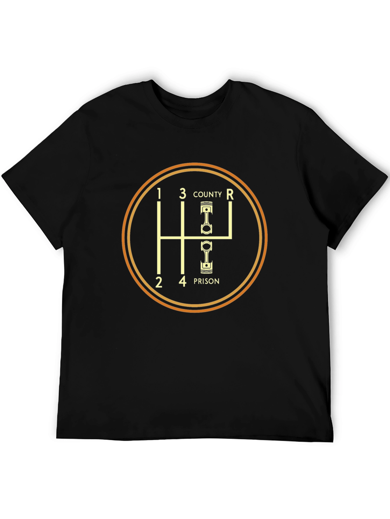 Gear Shift T-Shirt - County Prison Design