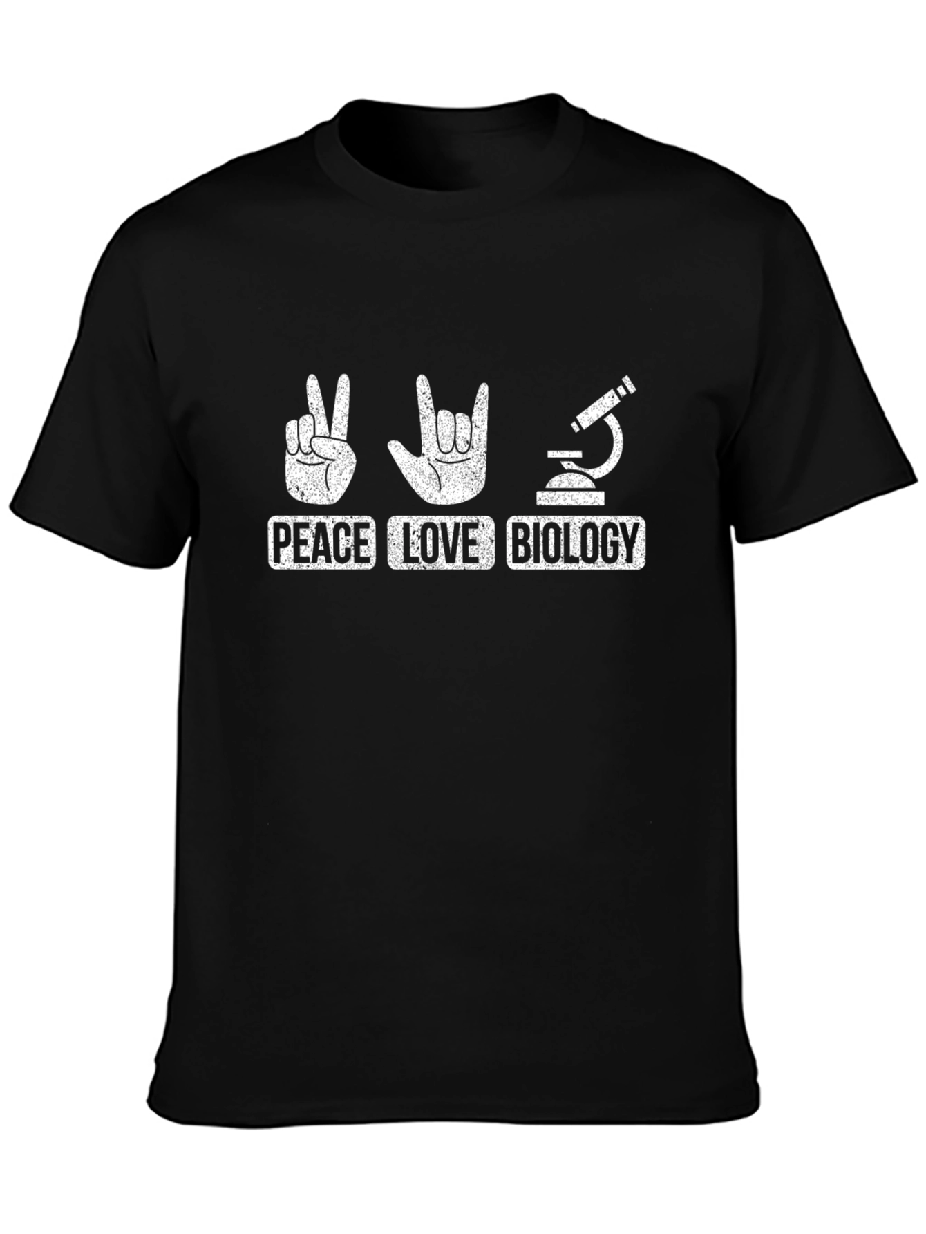 Peace Love Biology T-Shirt - Science Geek Tee