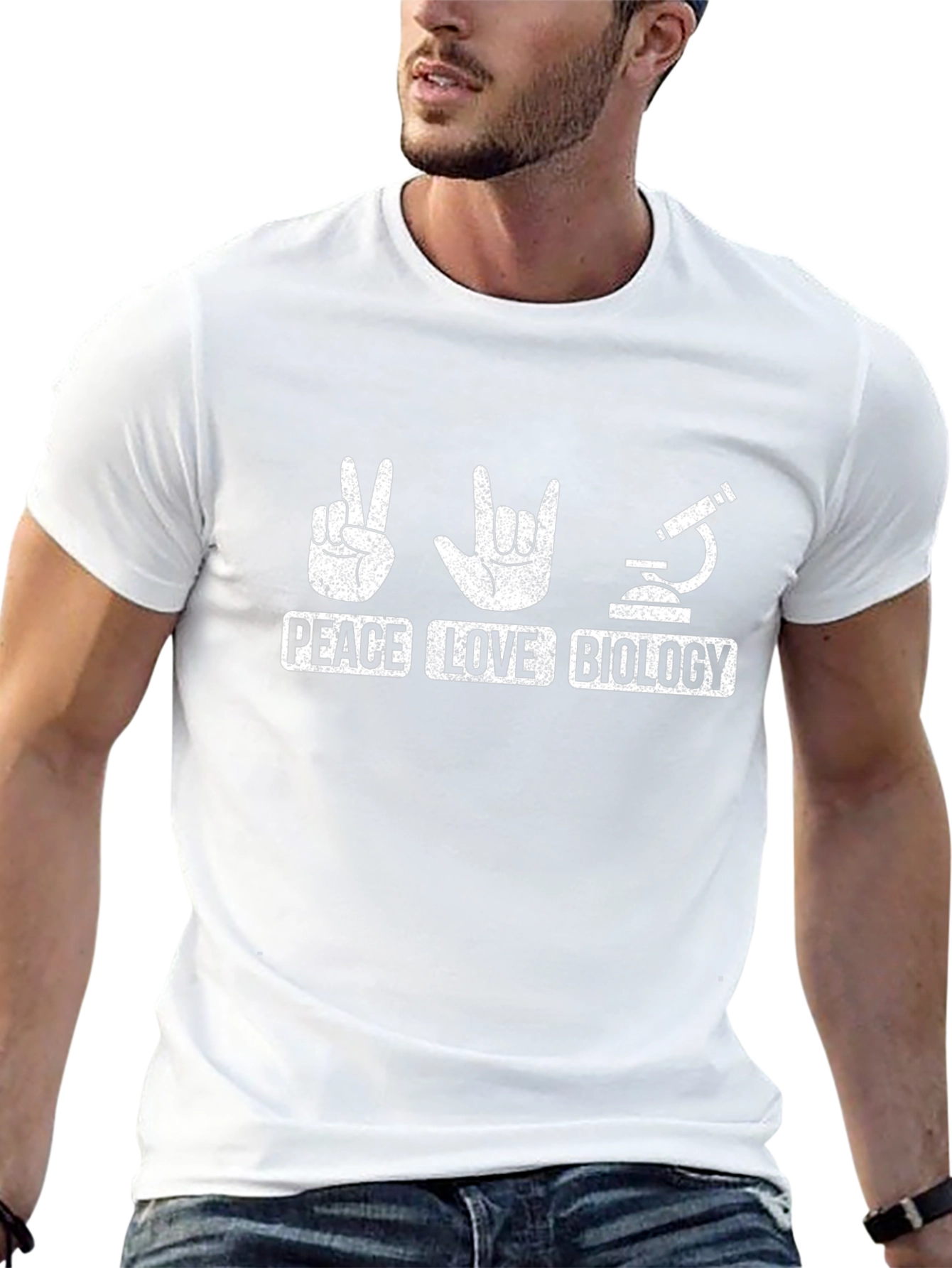 Peace Love Biology T-Shirt - Science Geek Tee