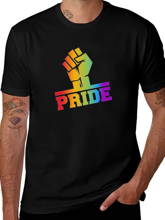 Pride Fist T-Shirt - Rainbow Colors - Equality