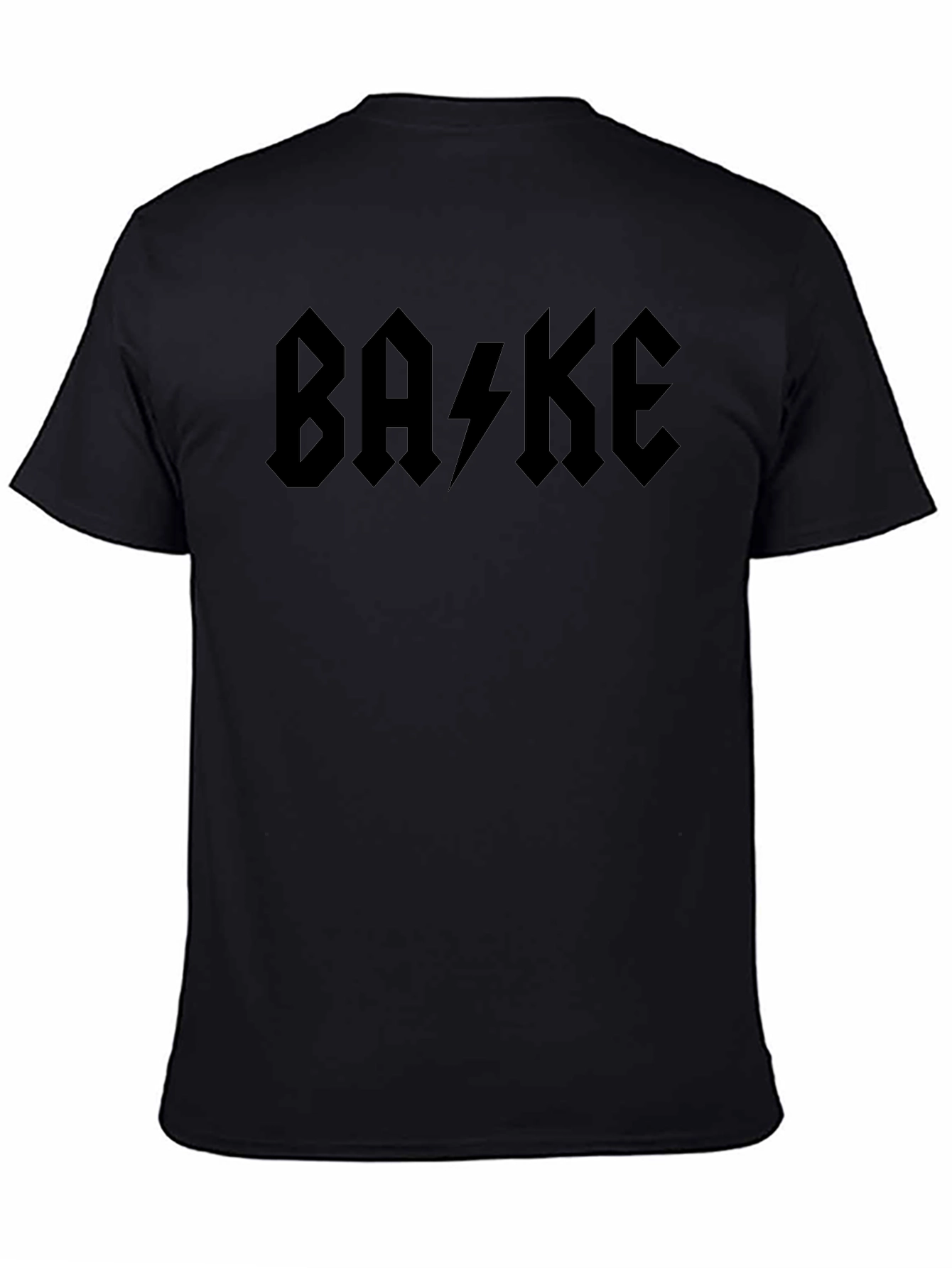 BA⚡KE Black Graphic T-Shirt
