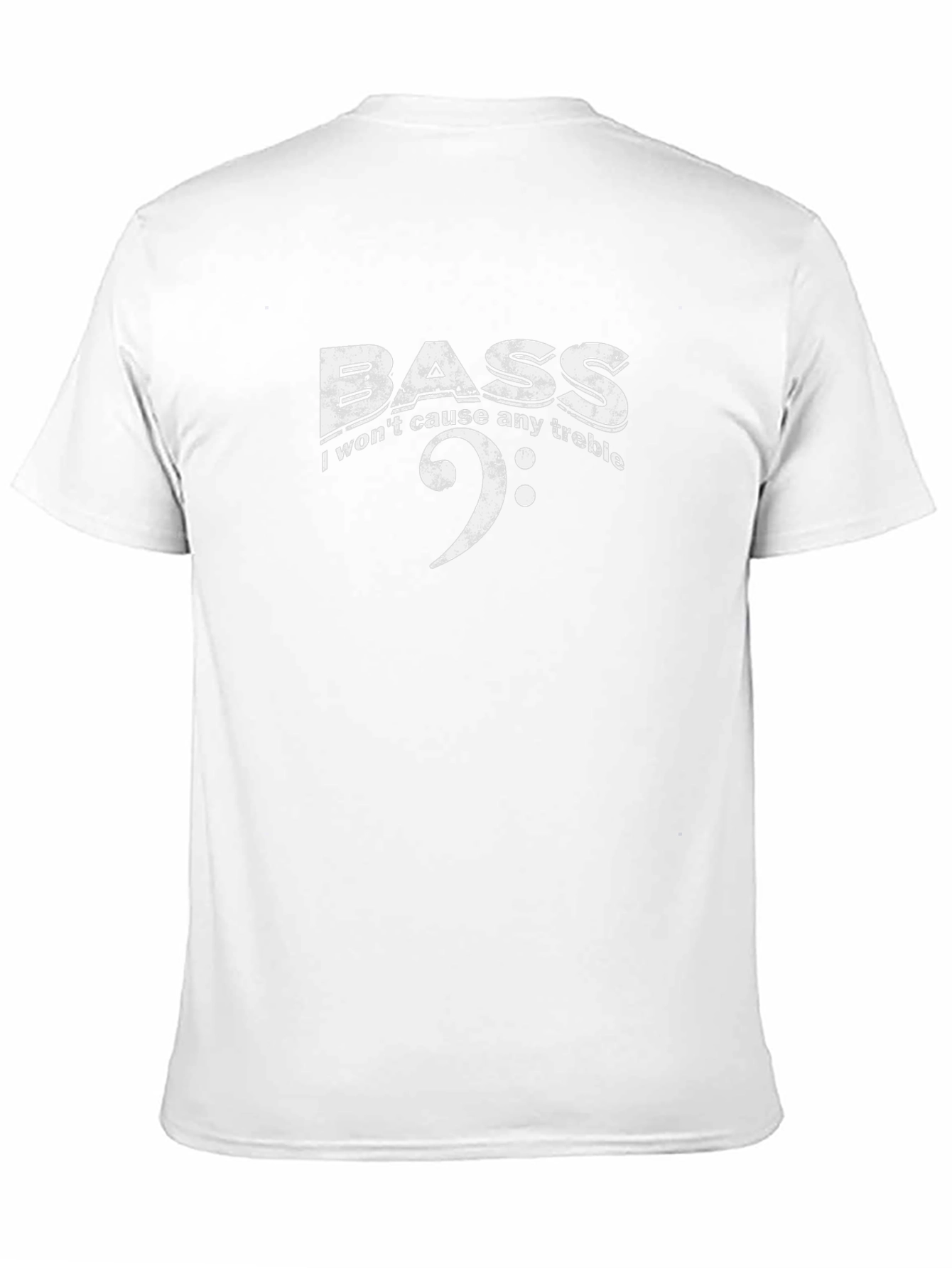 Bass Clef T-Shirt - I Wont Cause Any Treble!