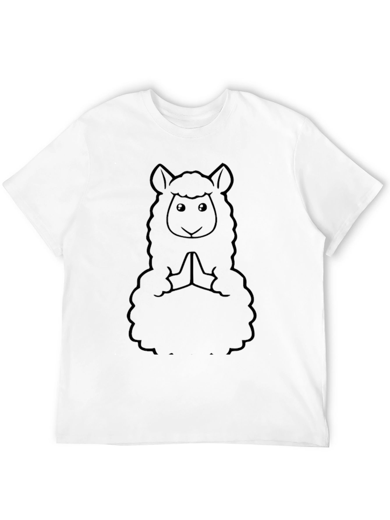 Yoga Alpaca T-Shirt - Meditating Llama Tee