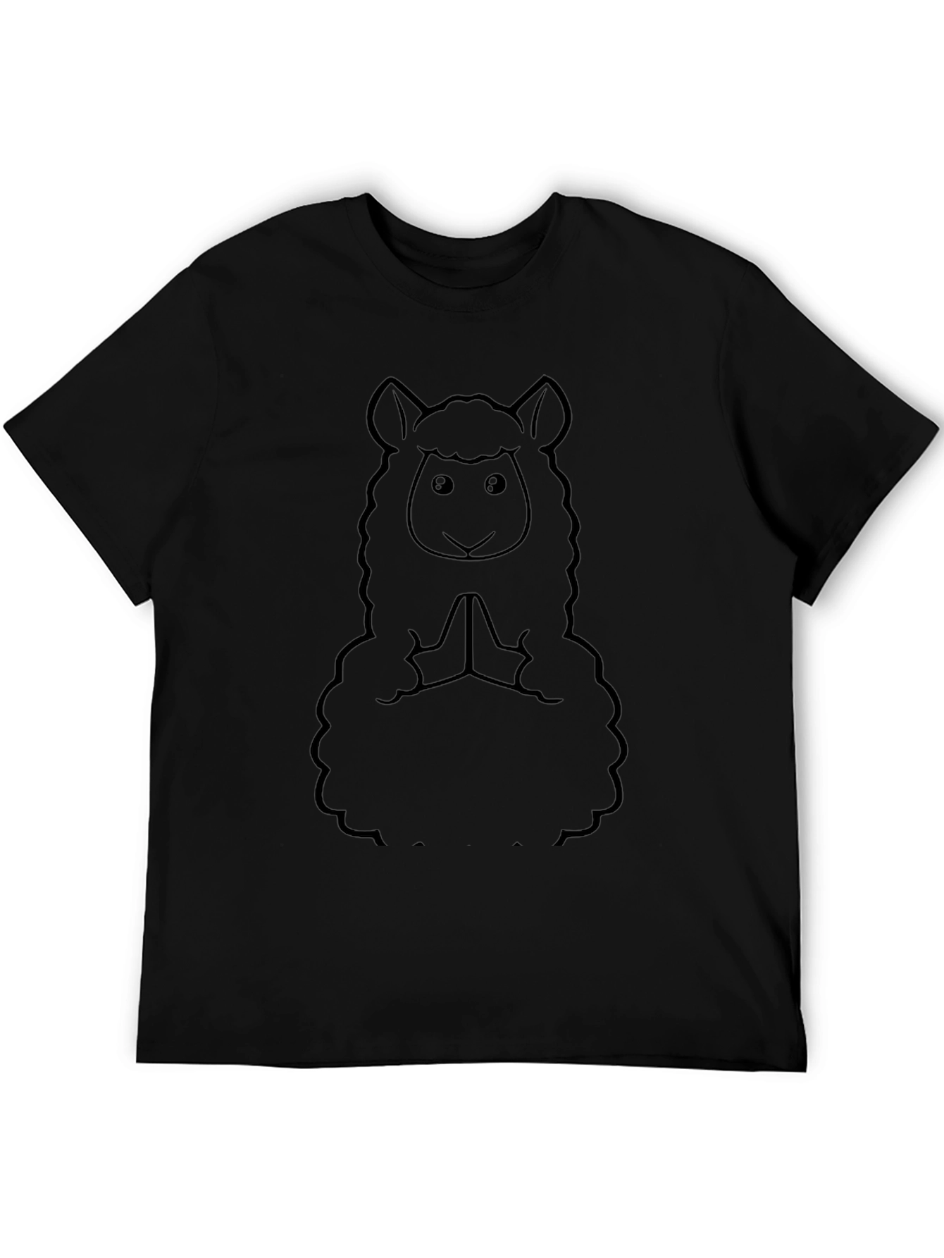 Yoga Alpaca T-Shirt - Meditating Llama Tee
