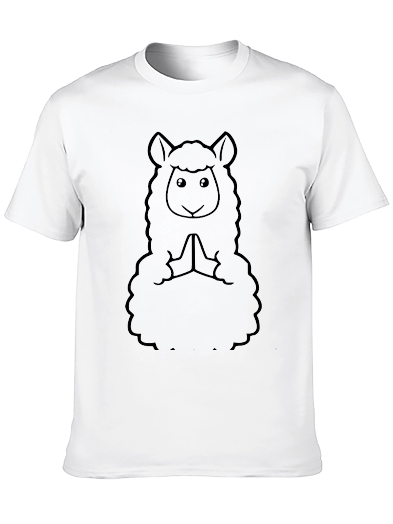 Yoga Alpaca T-Shirt - Meditating Llama Tee