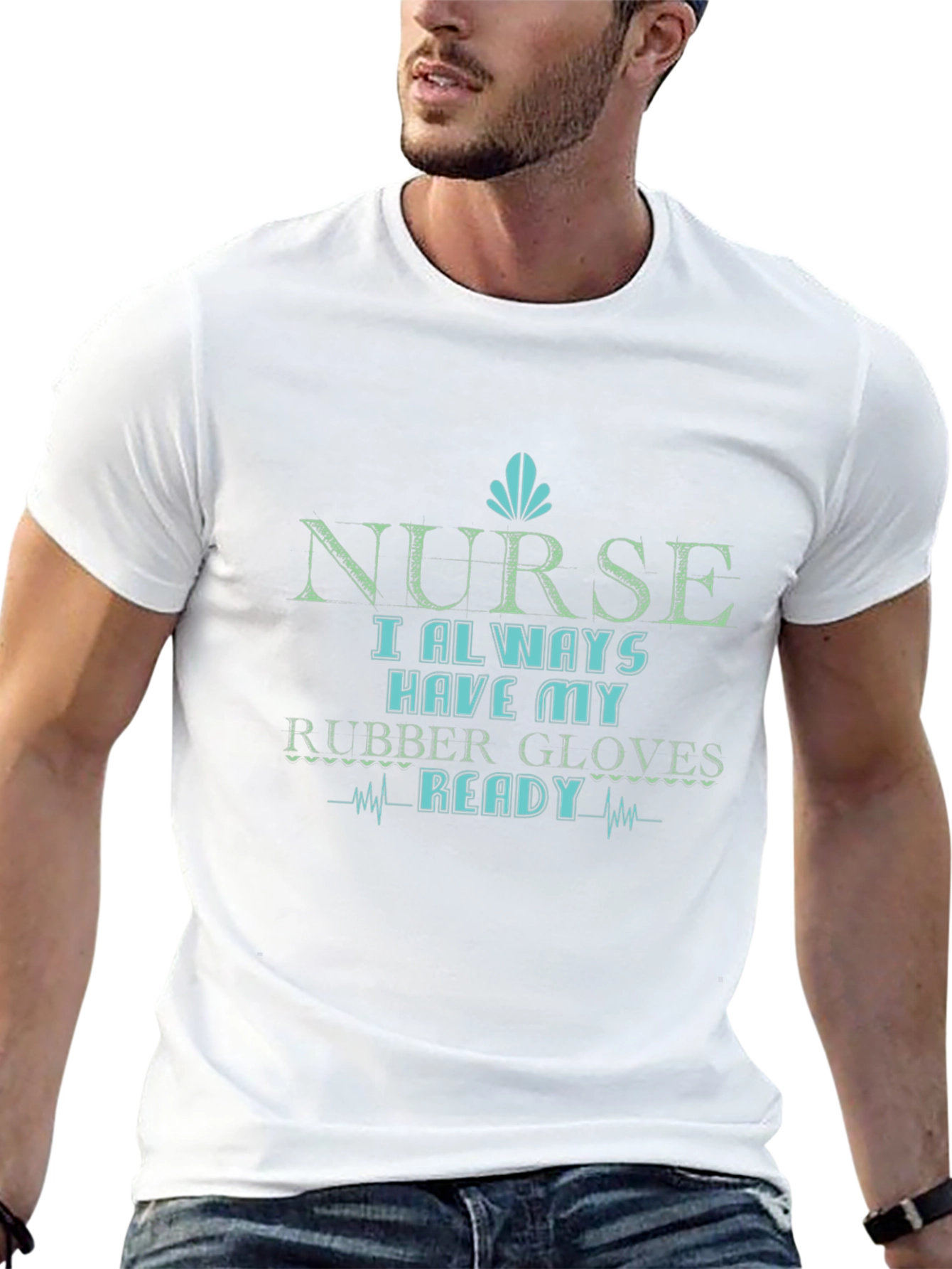 Nurse Rubber Gloves Ready Graphic Tee